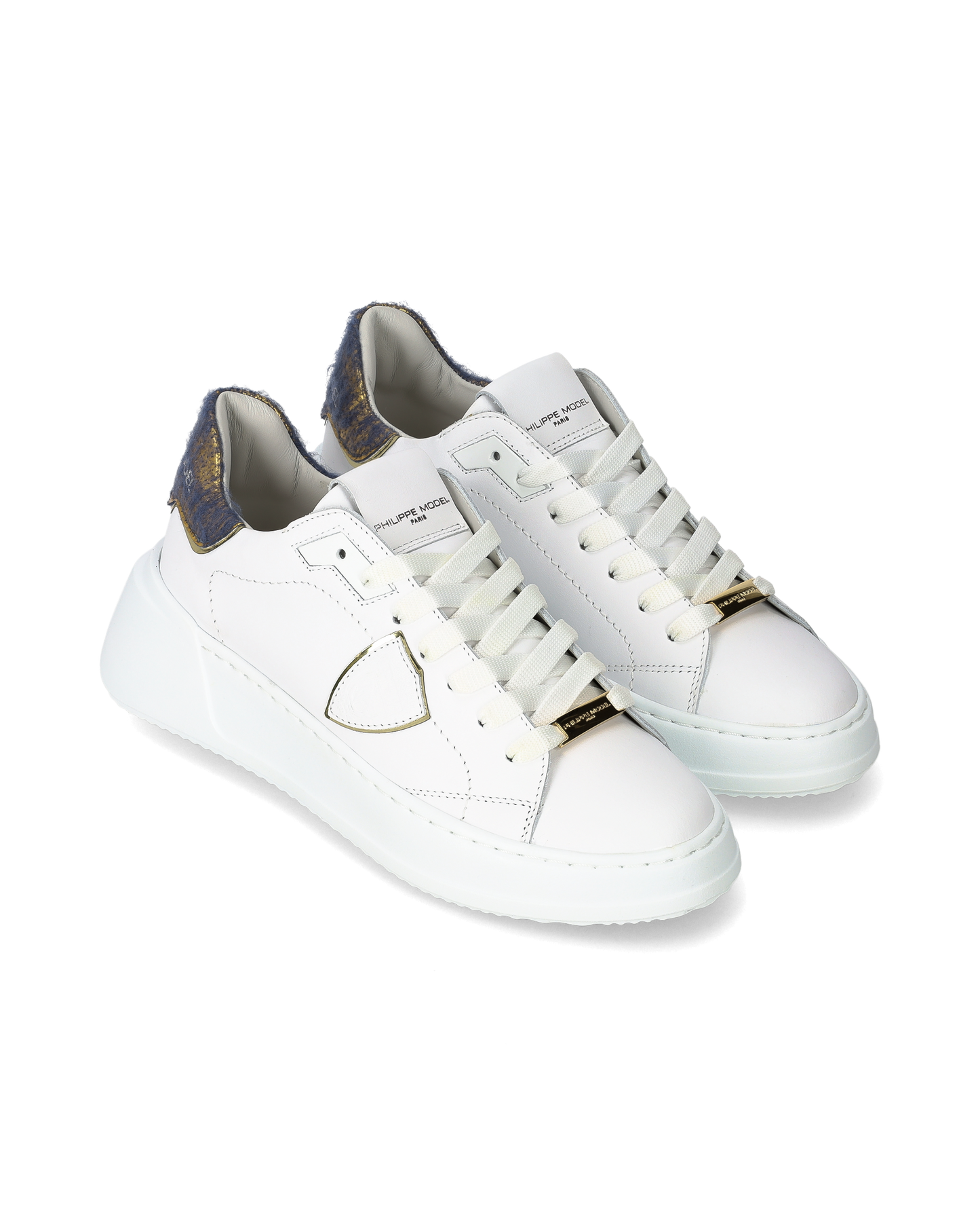 Sneakers Tres Temple Tennis Women, White Gold