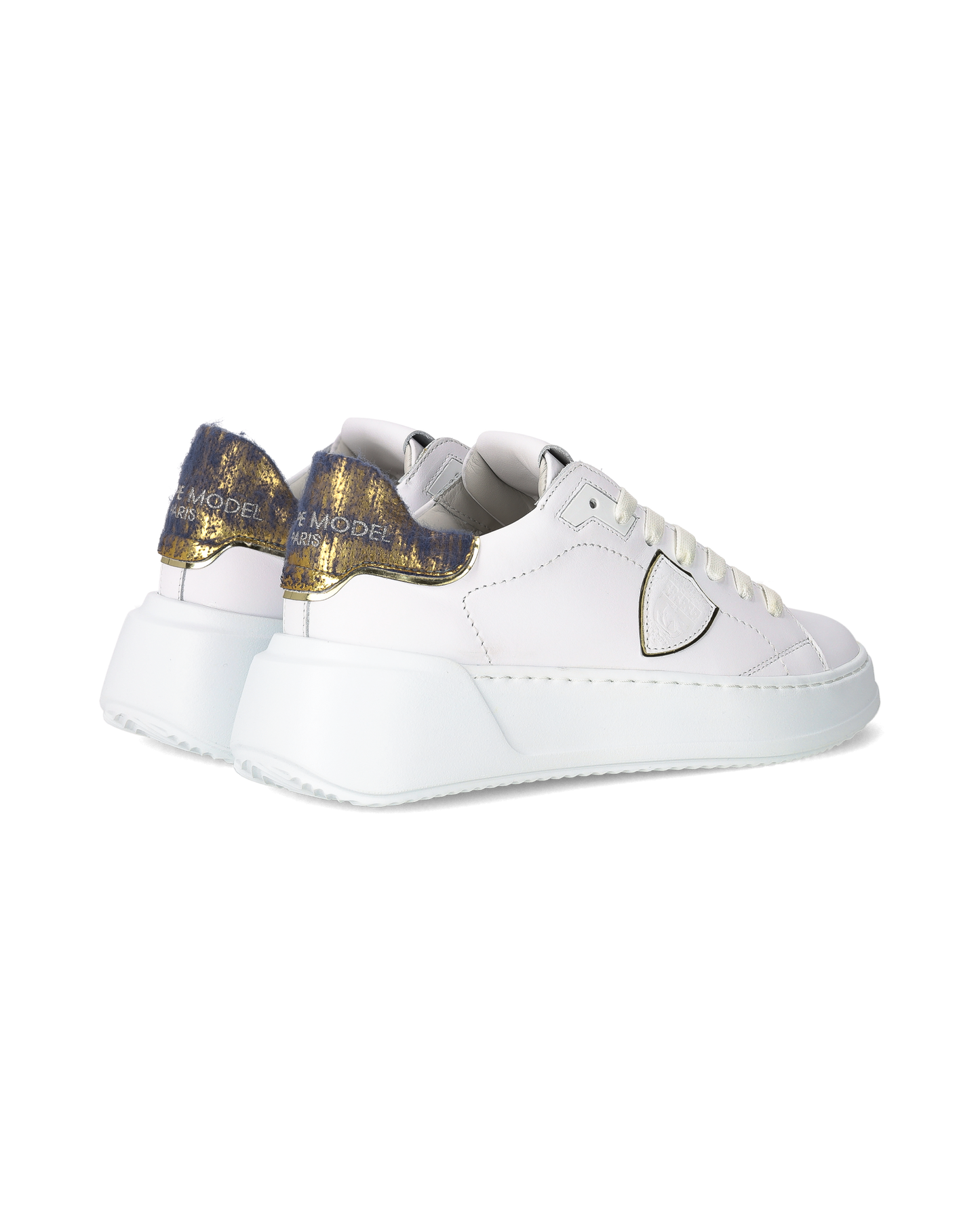 Sneakers Tres Temple Tennis Women, White Gold