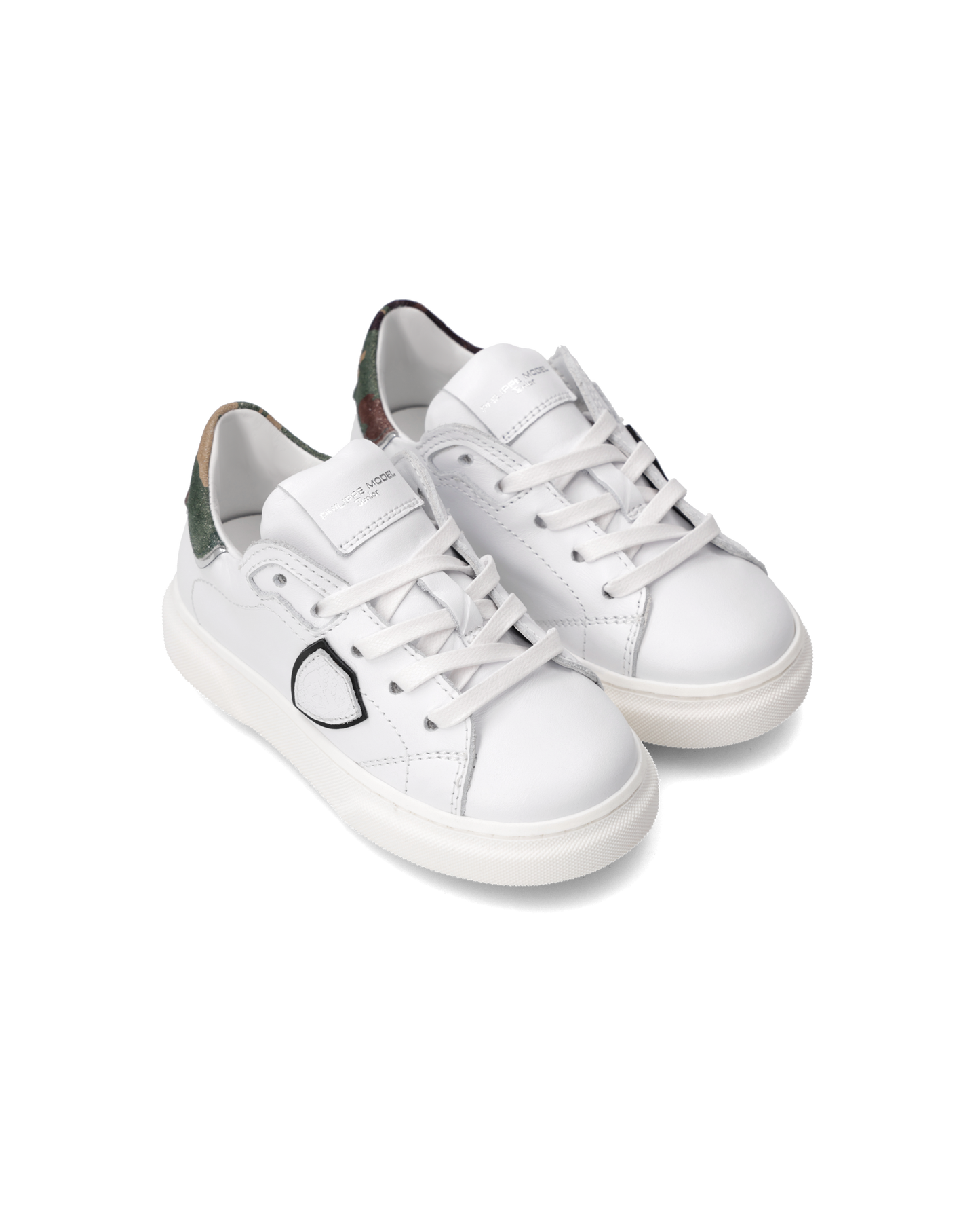 Sneakers Temple Tennis Baby, White Green