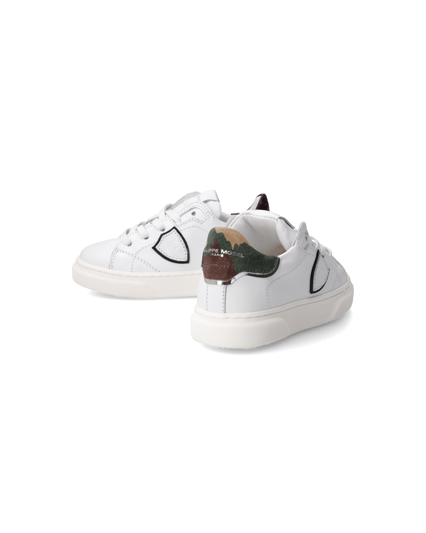 Sneakers Temple Tennis Baby, White Green