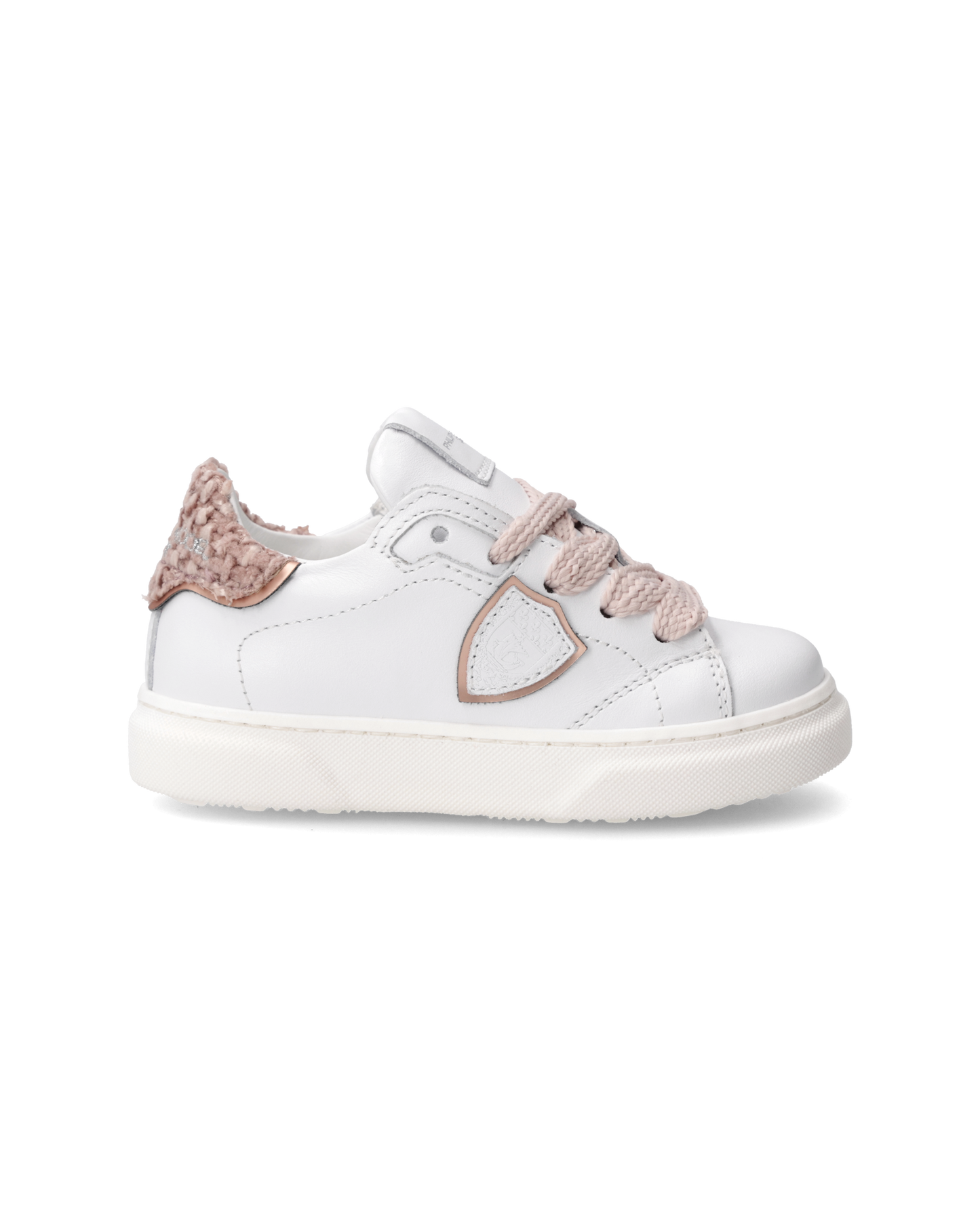 Sneakers Temple Baby, Bianco e Rosa