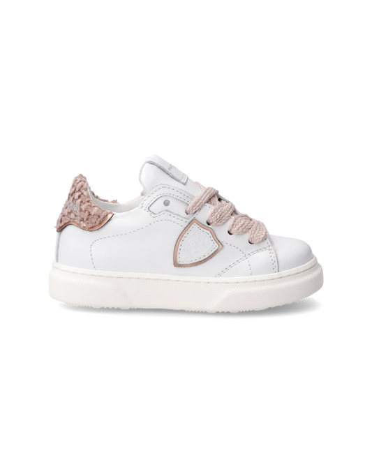 Sneakers Temple Baby, Bianco e Rosa