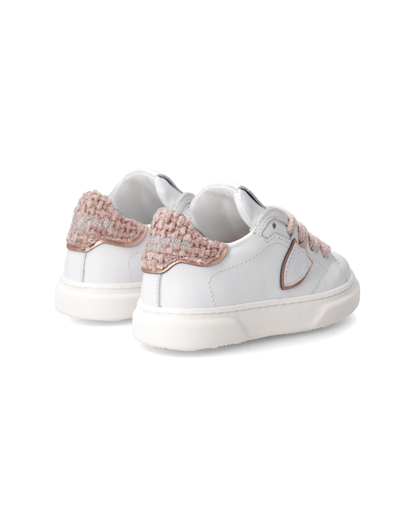 Sneakers Temple Baby, Bianco e Rosa