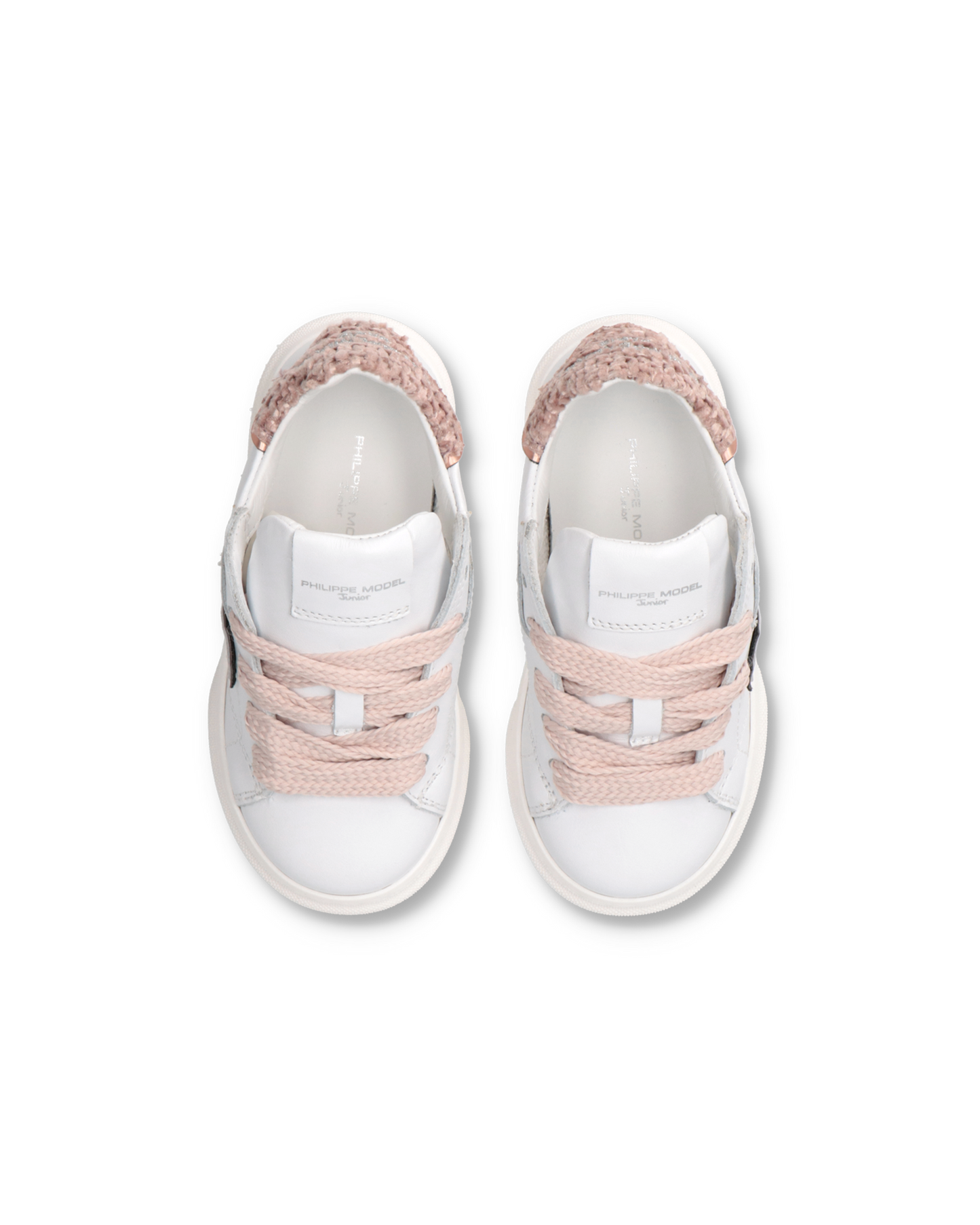 Sneakers Temple Baby, Bianco e Rosa