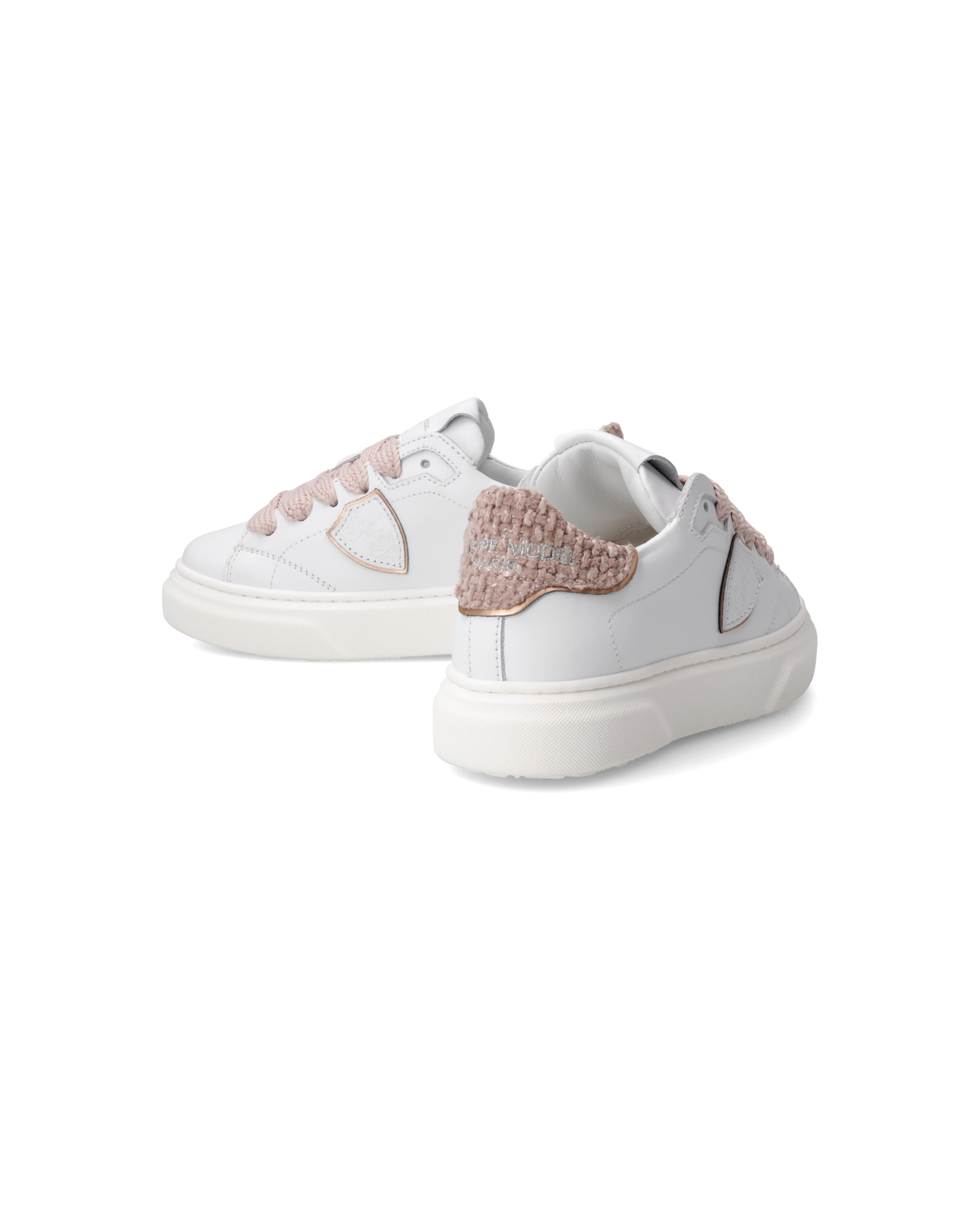 Sneakers Temple Baby, Bianco e Rosa