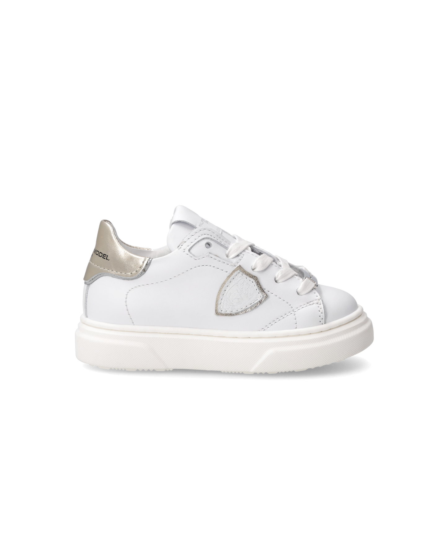 Sneakers Temple Baby, Bianco e Oro