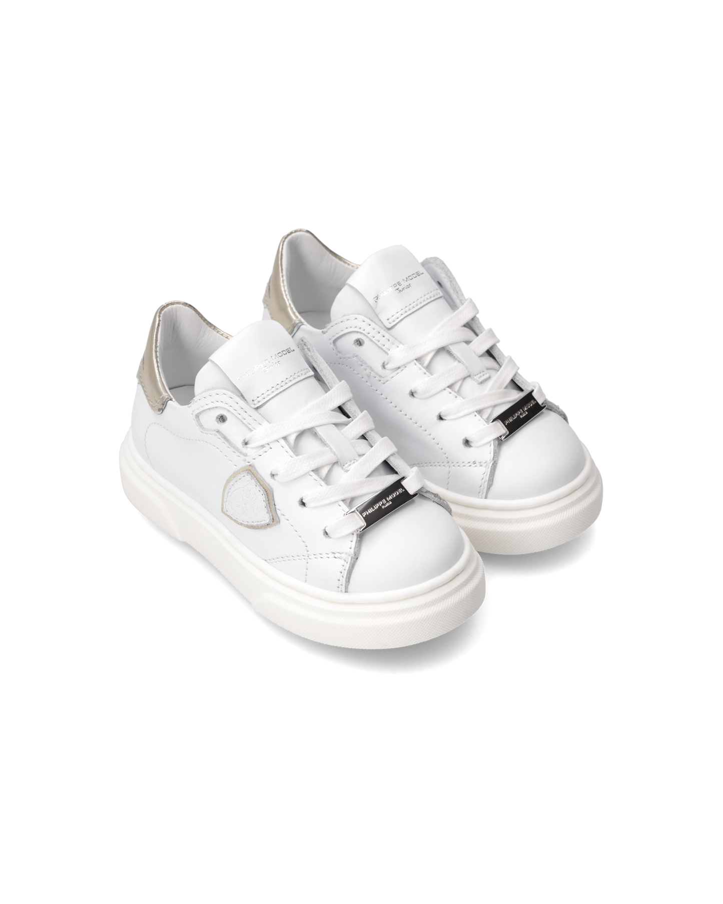 Sneakers Temple Baby, Bianco e Oro