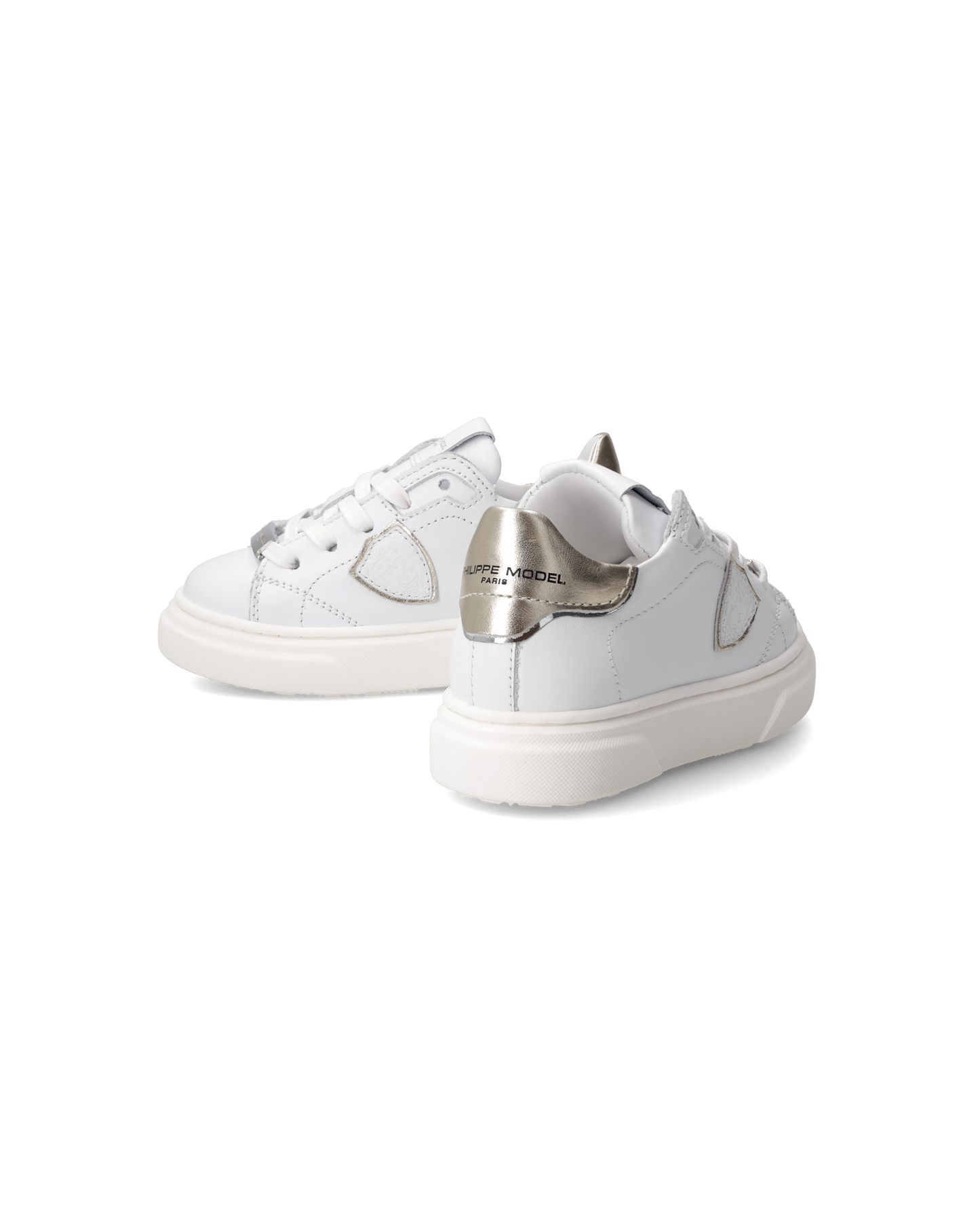 Sneakers Temple Baby, Bianco e Oro