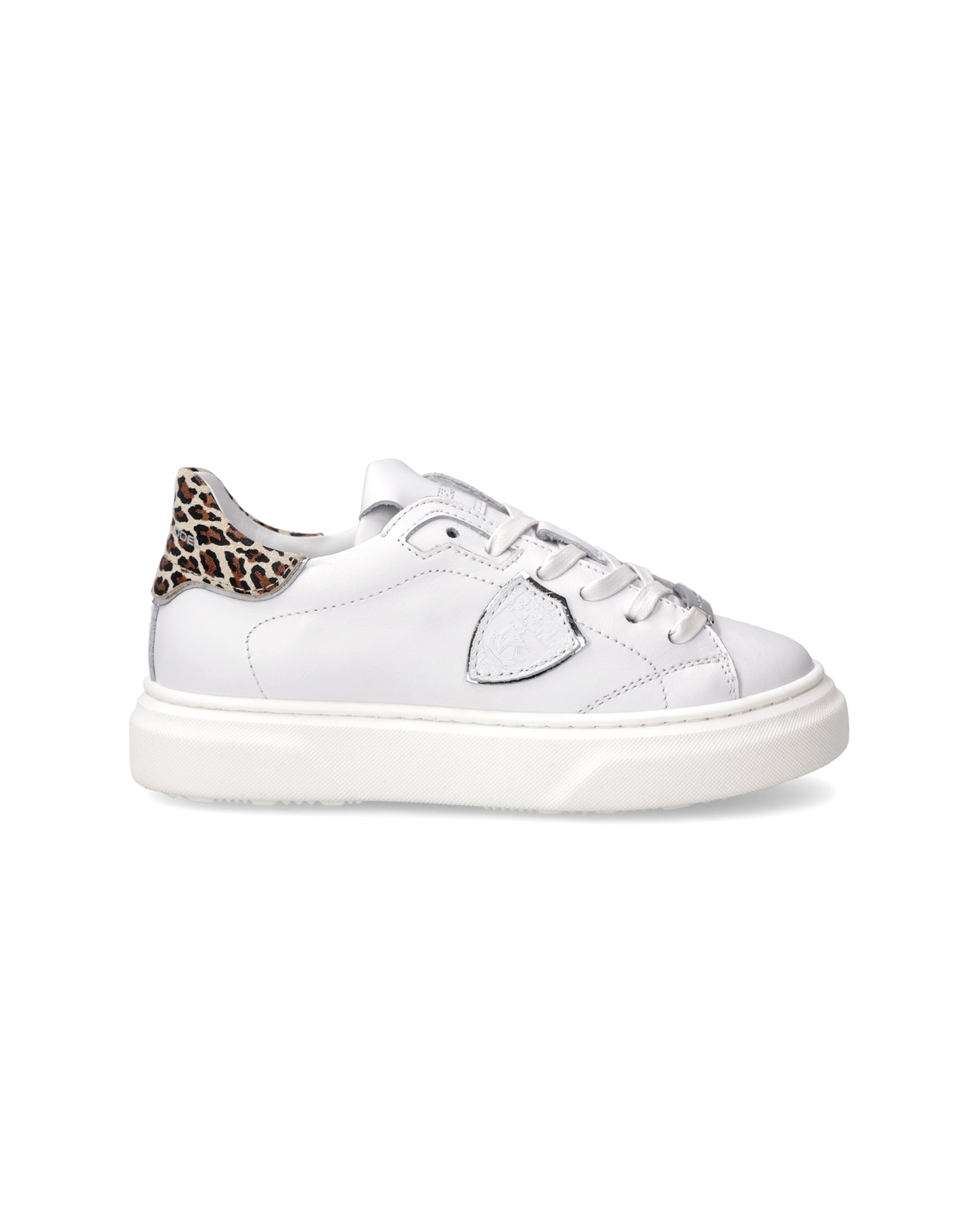 Sneakers Temple Tennis Junior, White Animalier