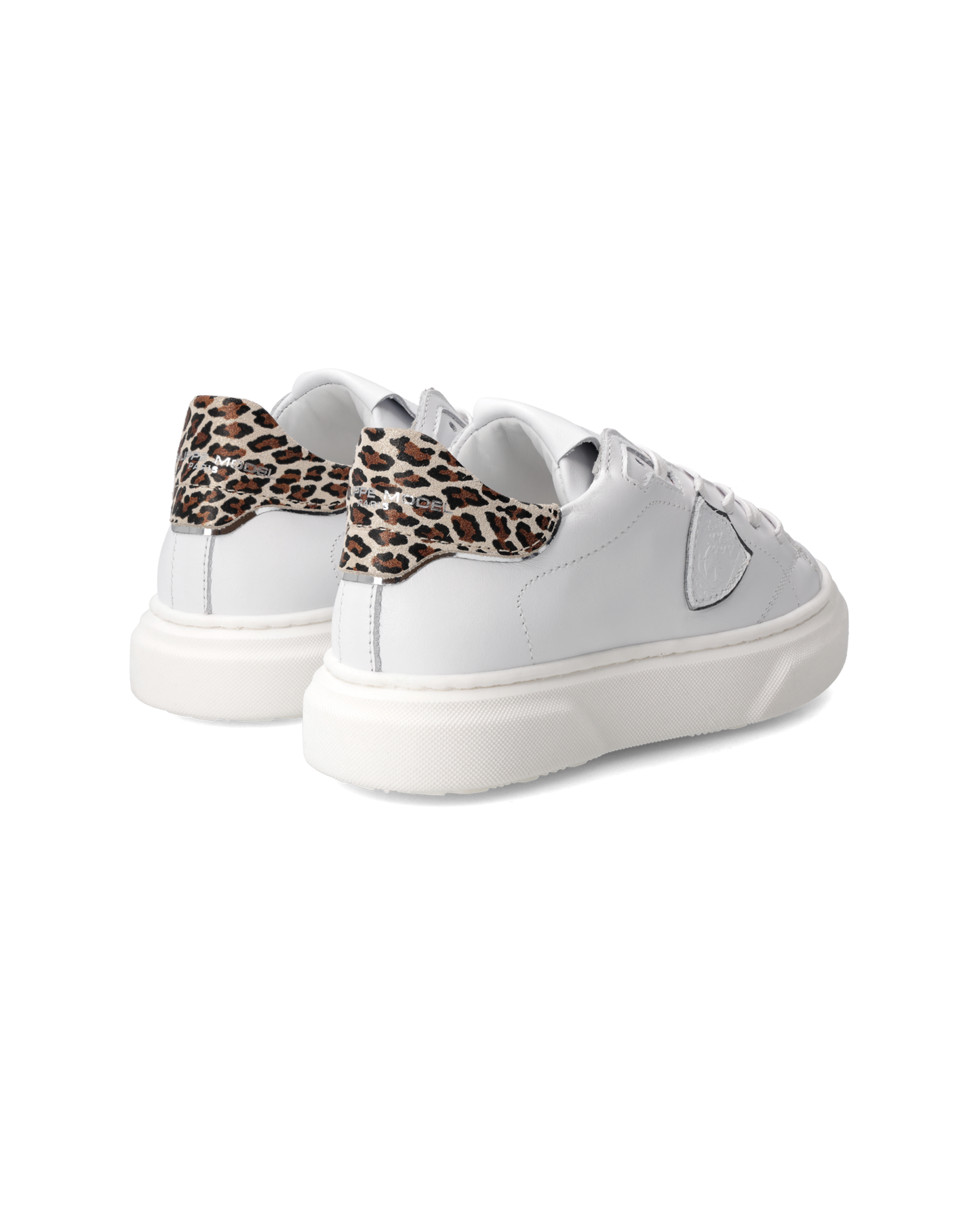 Sneakers Temple Tennis Junior, White Animalier