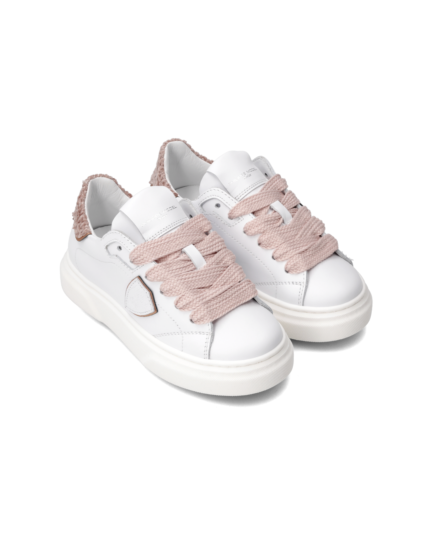 Sneakers Temple Tennis Kids, White Pink