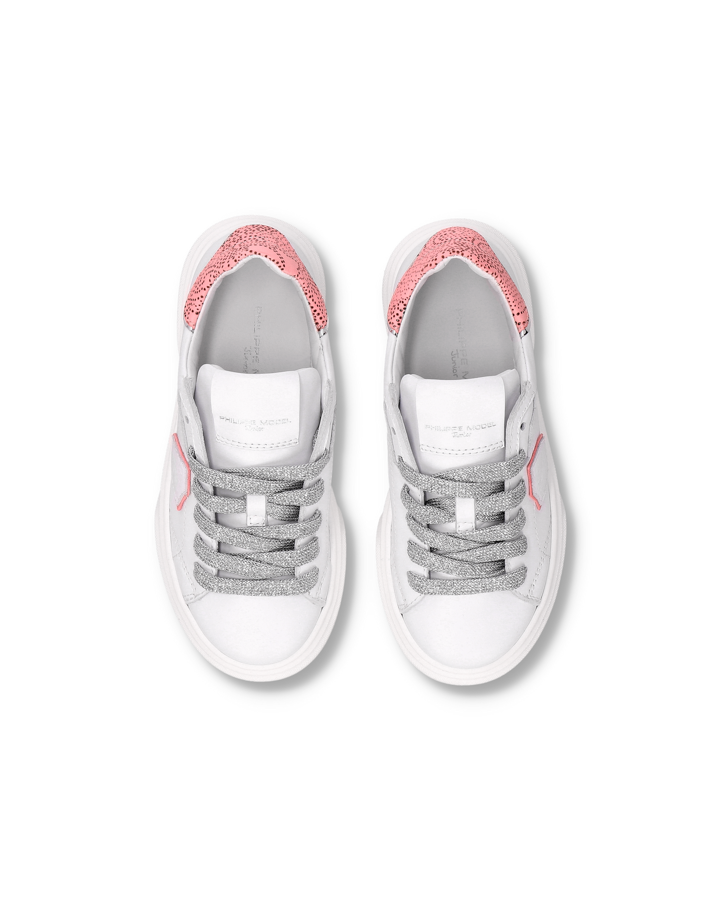 Sneaker Temple Kids, Bianco Fuchsia