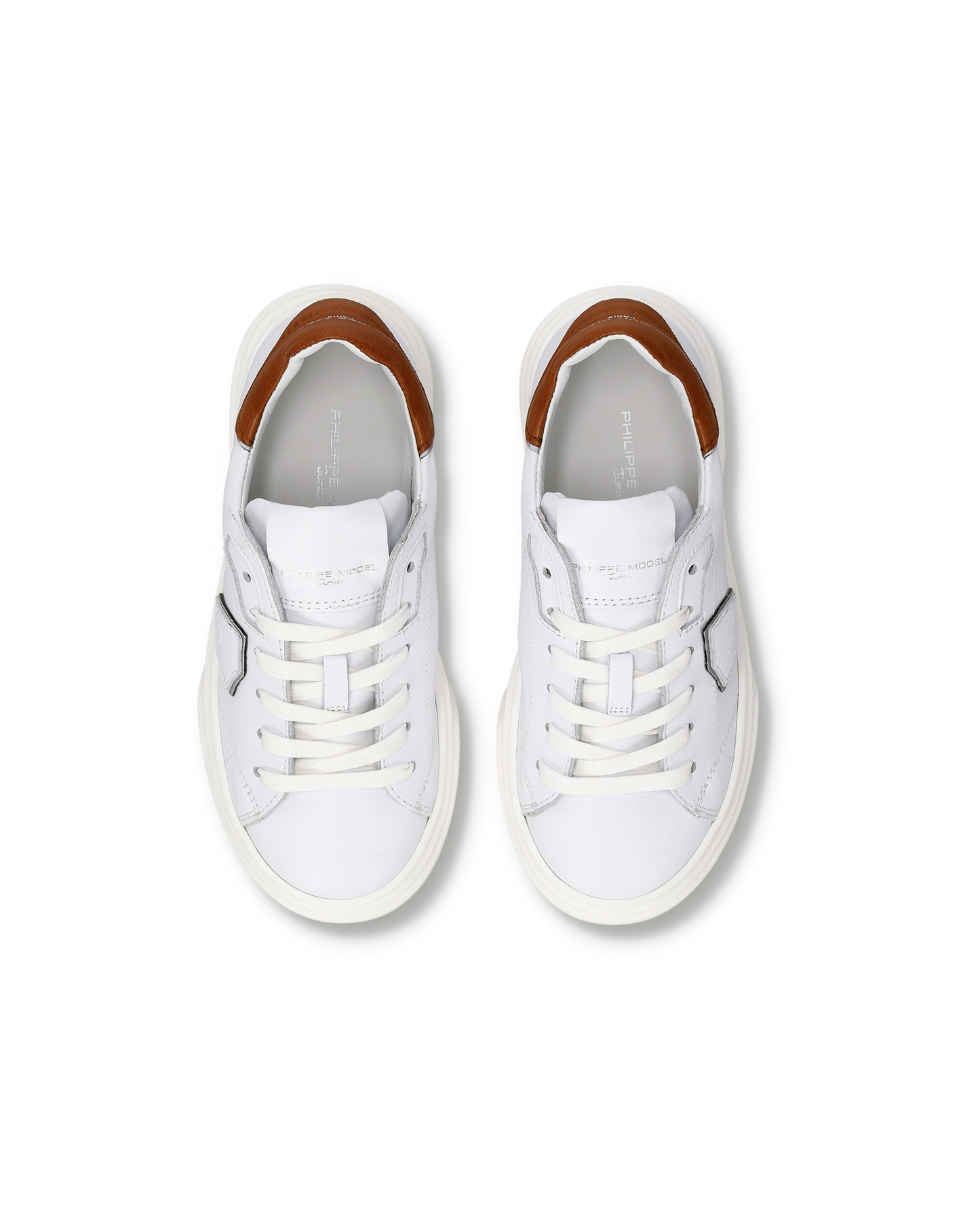 Sneaker Temple Kids, Bianco Marrone