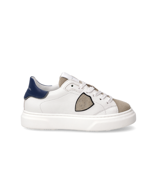 Sneakers Temple Tennis Kids, White Blue