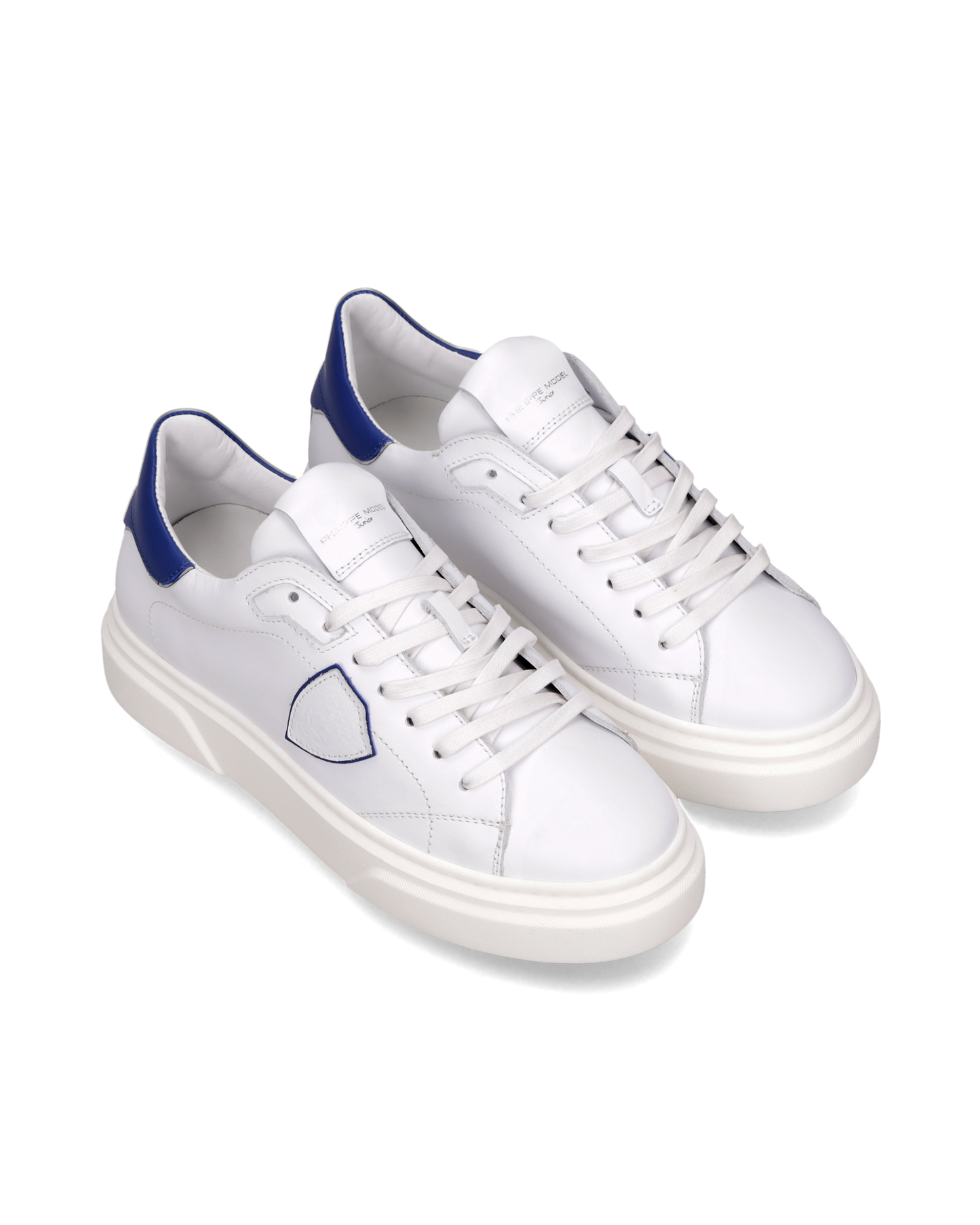 Sneaker Temple Junior, Bianco Bluette