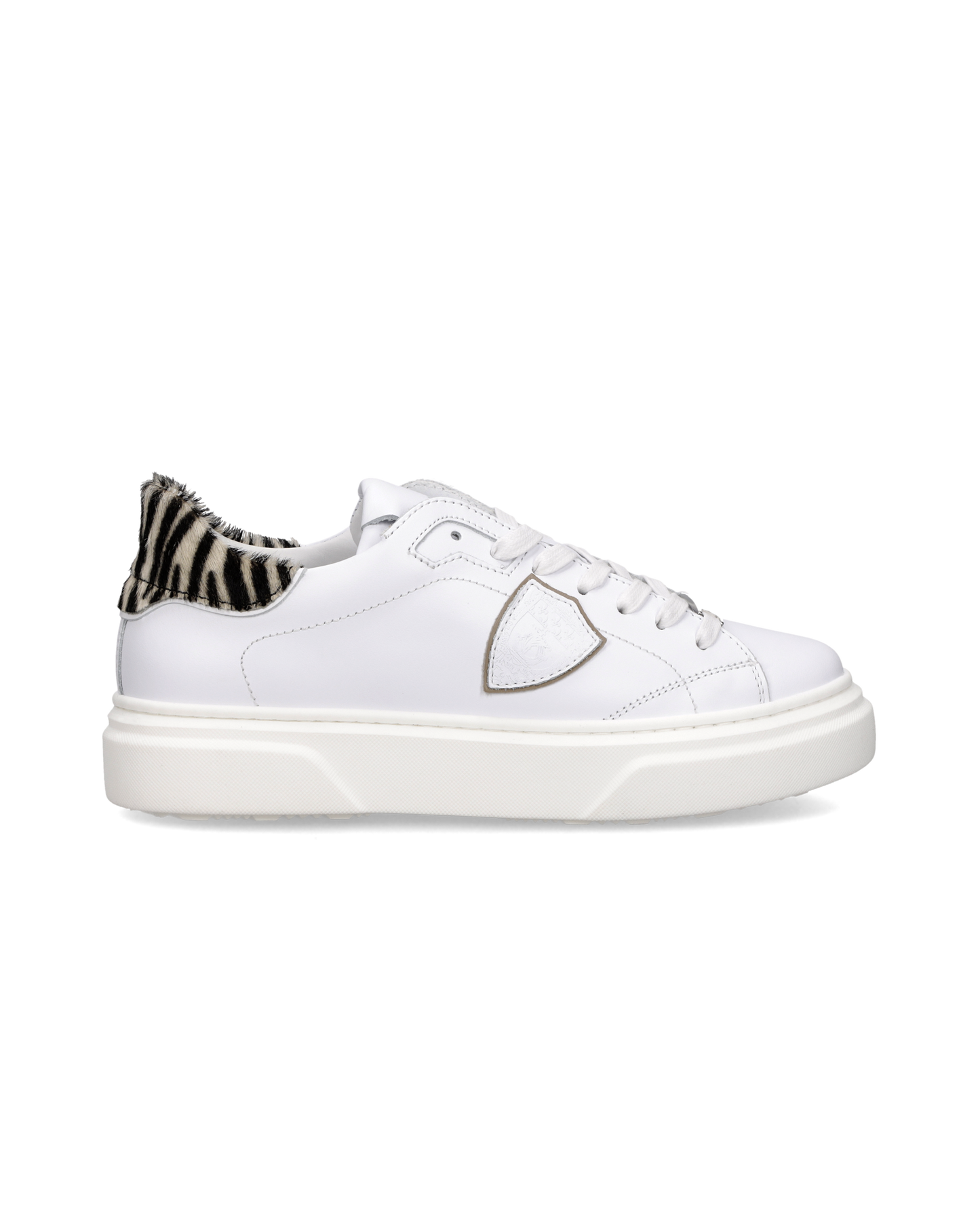 Sneaker Temple Junior, Bianco Stampa Animalier