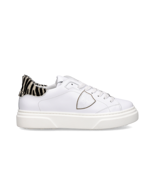 Sneaker Temple Junior, Bianco Stampa Animalier