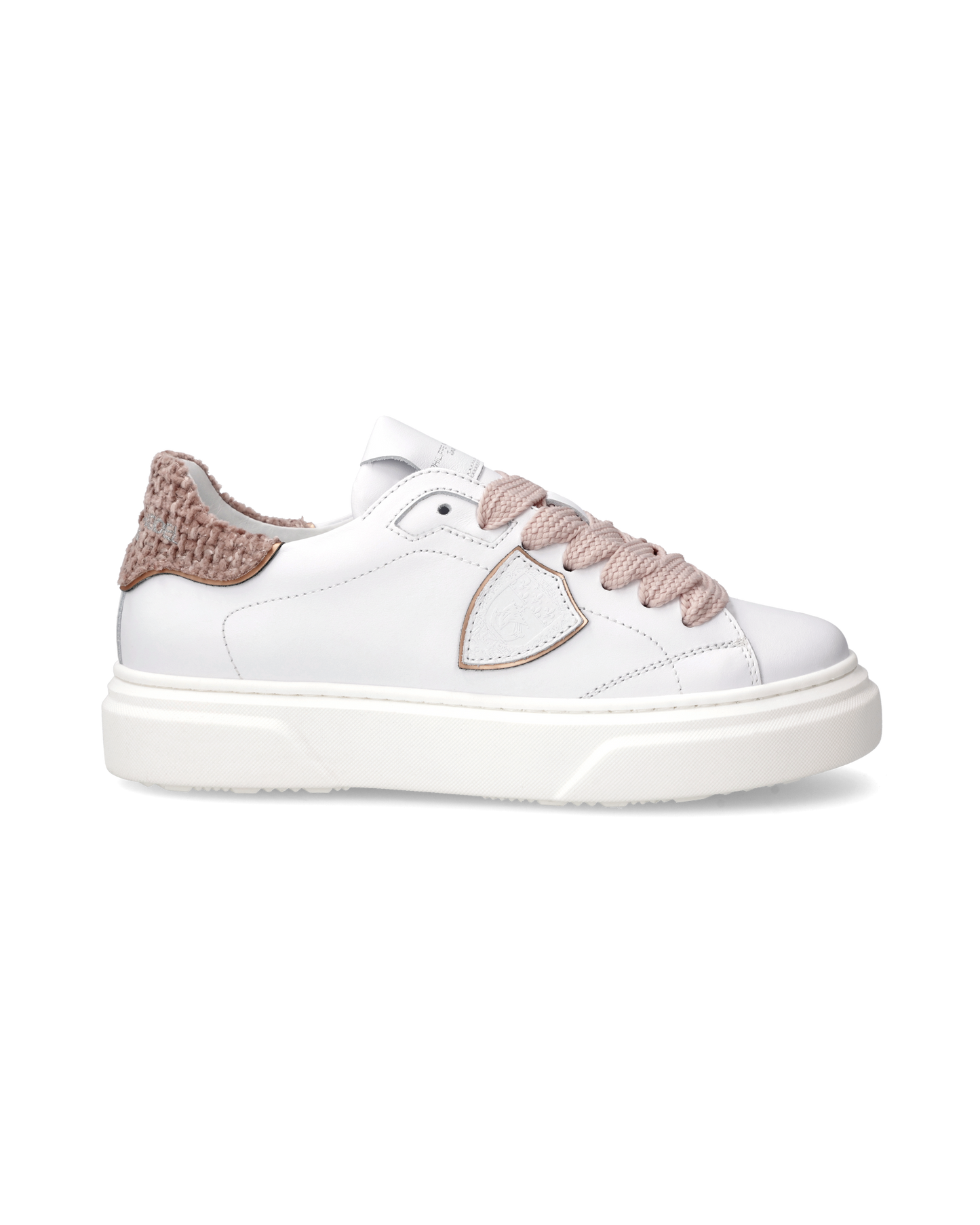 Sneakers Temple Tennis Junior, White Pink