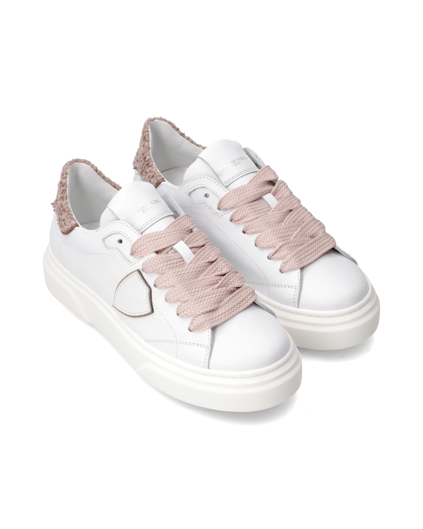 Sneakers Temple Tennis Junior, White Pink