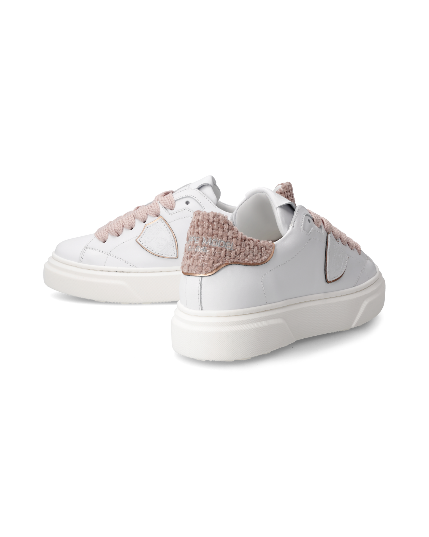 Sneakers Temple Tennis Junior, White Pink