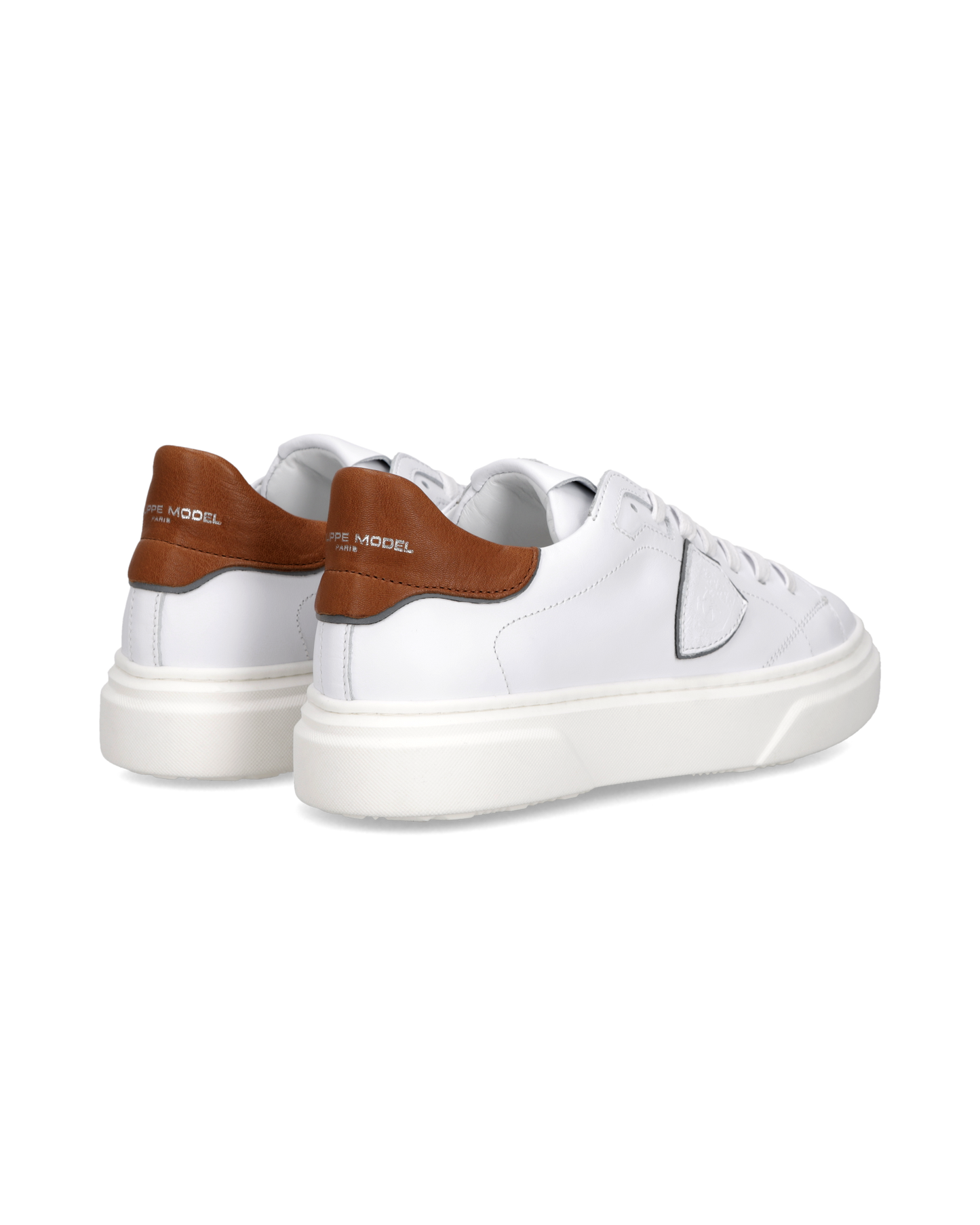 Sneaker Temple Junior, Bianco Marrone