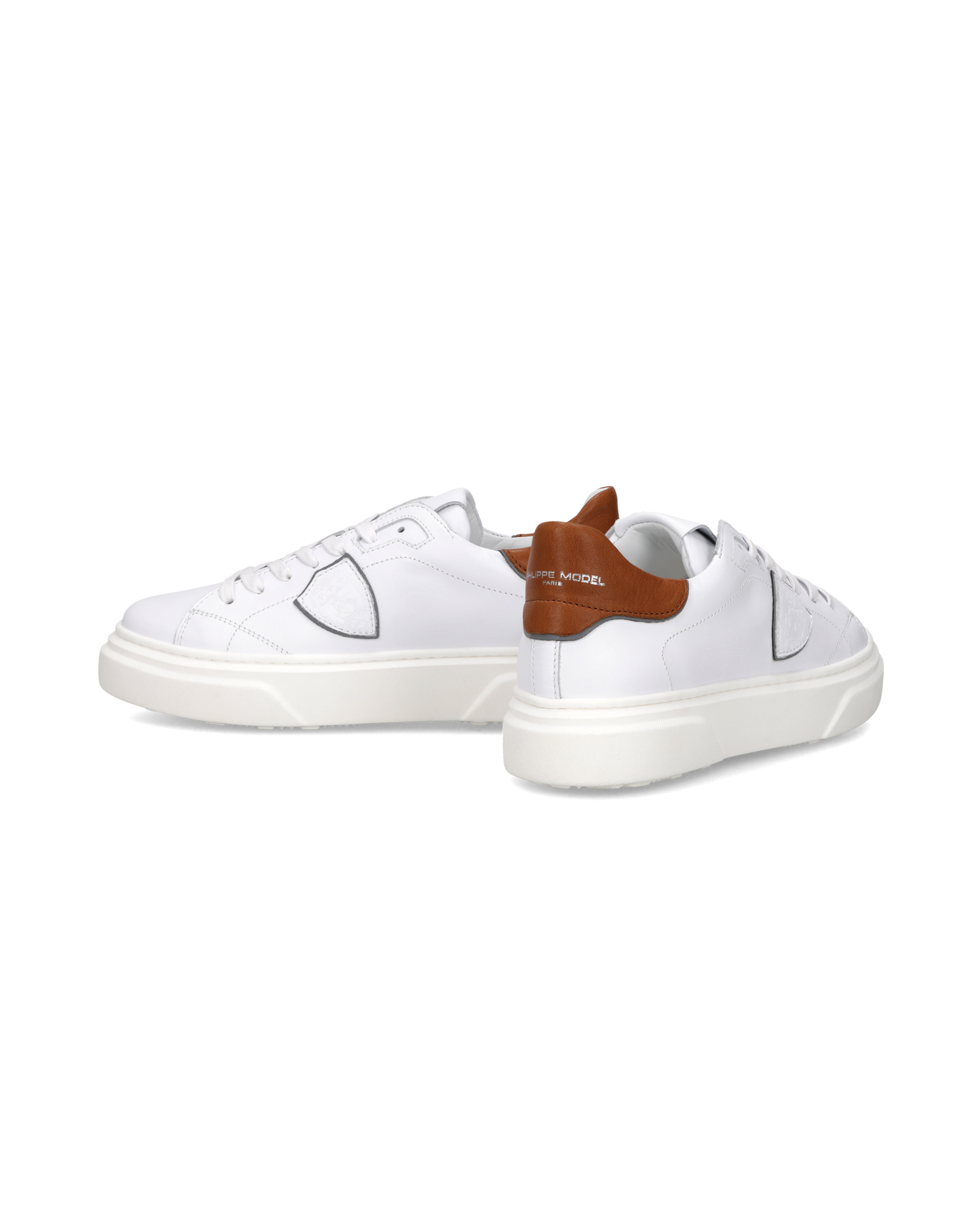 Sneaker Temple Junior, Bianco Marrone
