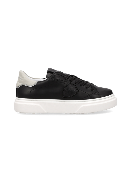 Sneaker Temple Junior, Nero Avorio