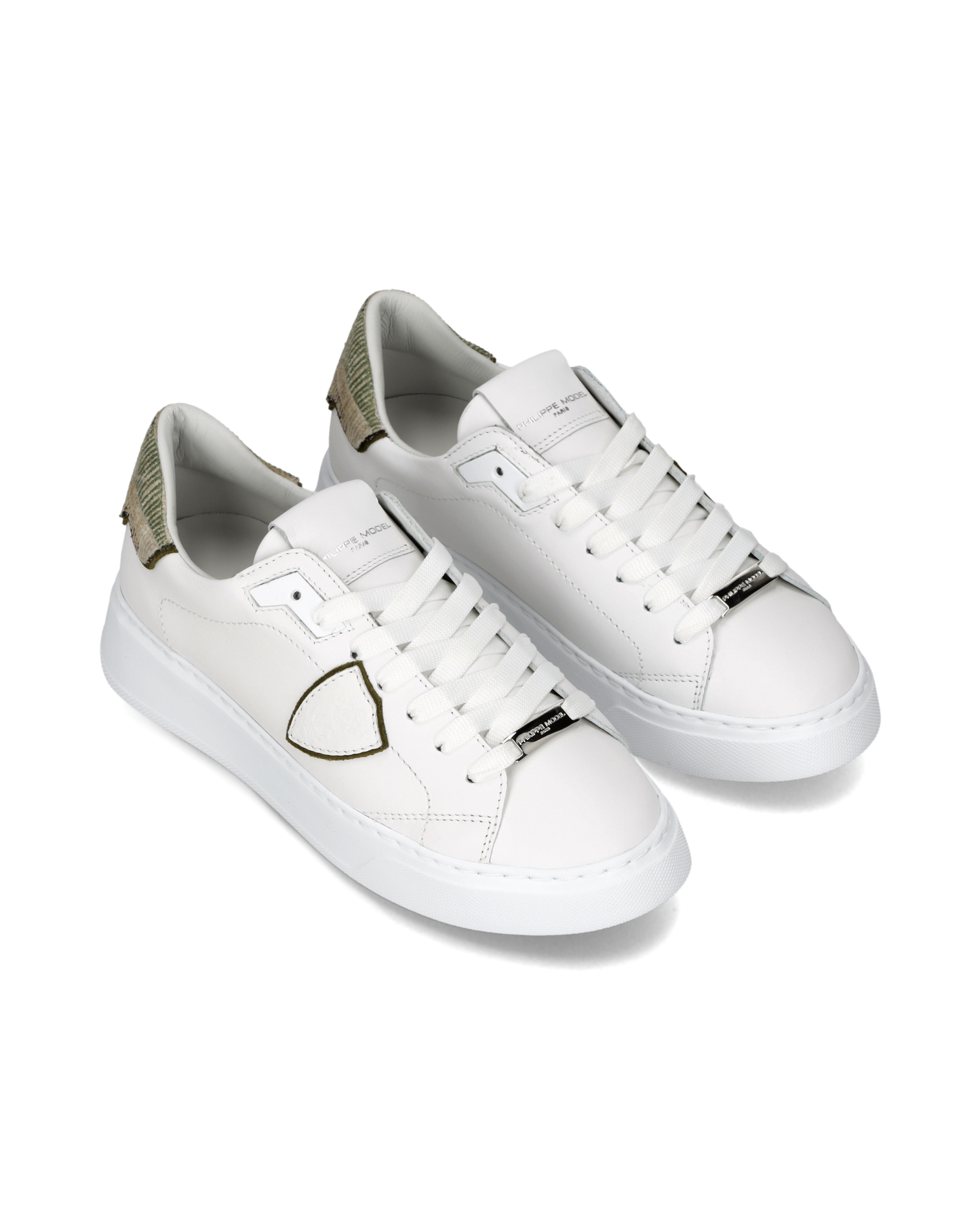 Sneakers Temple Donna, Bianco Camouflage