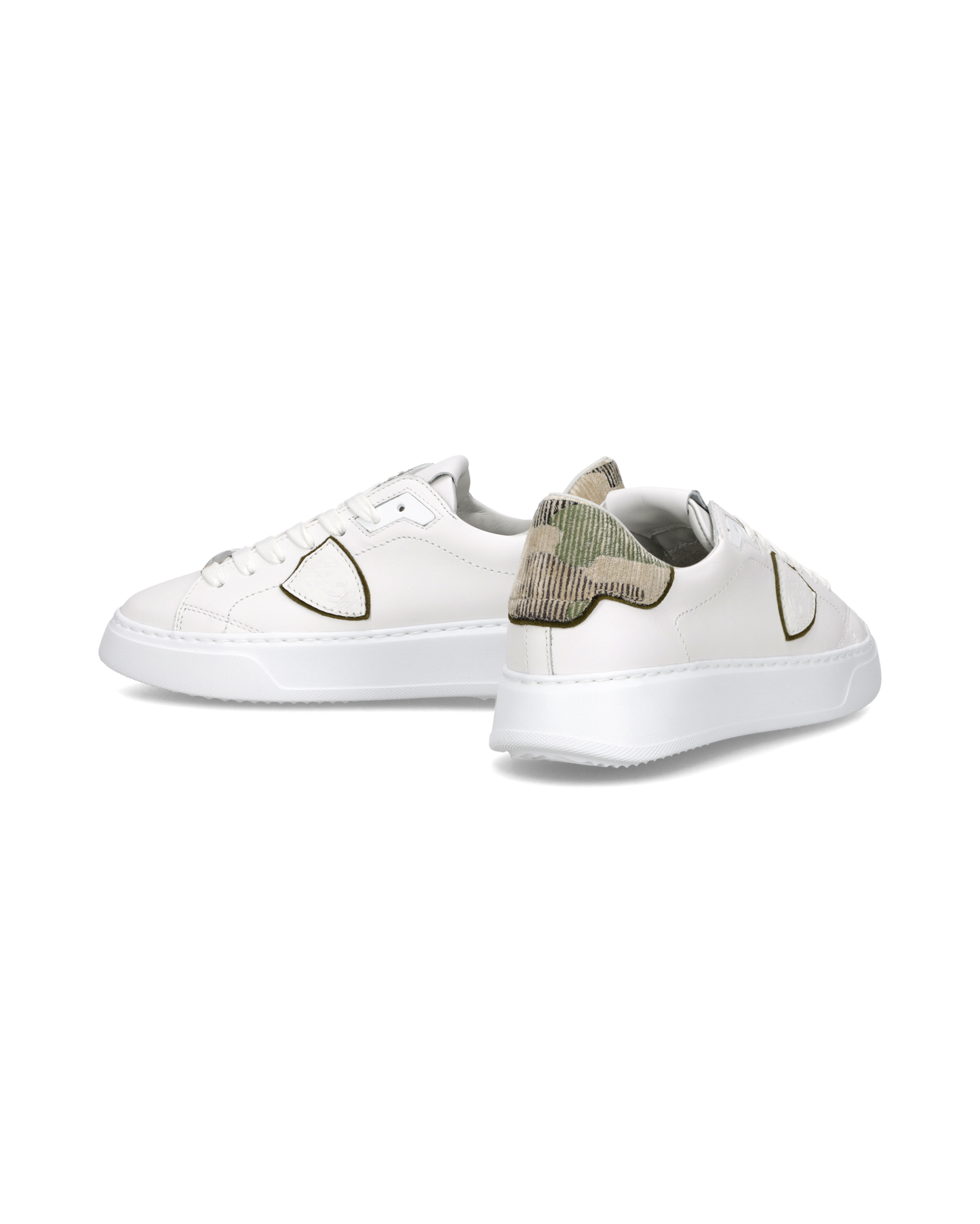 Sneakers Temple Donna, Bianco Camouflage