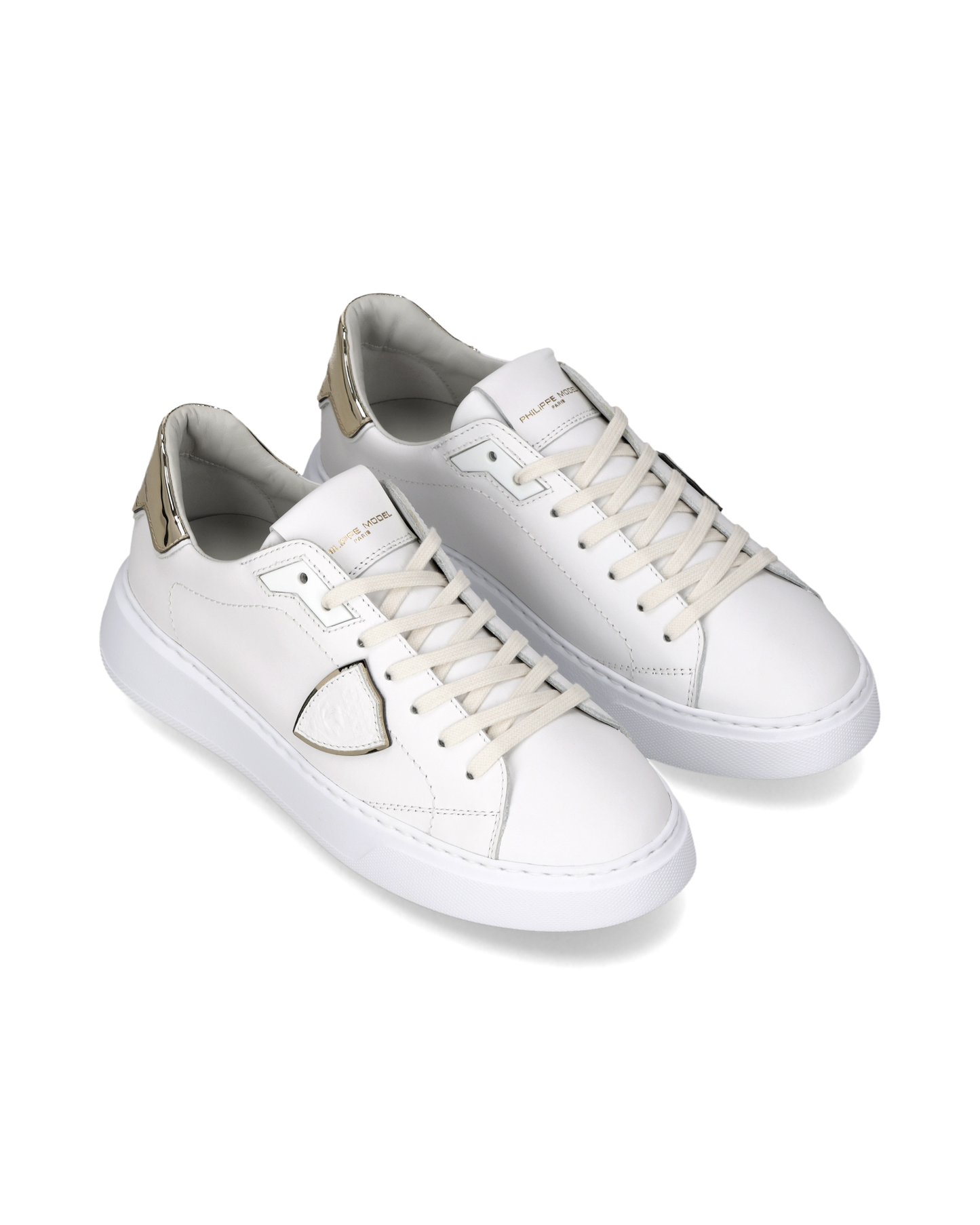 Sneakers Temple Women, White Gold