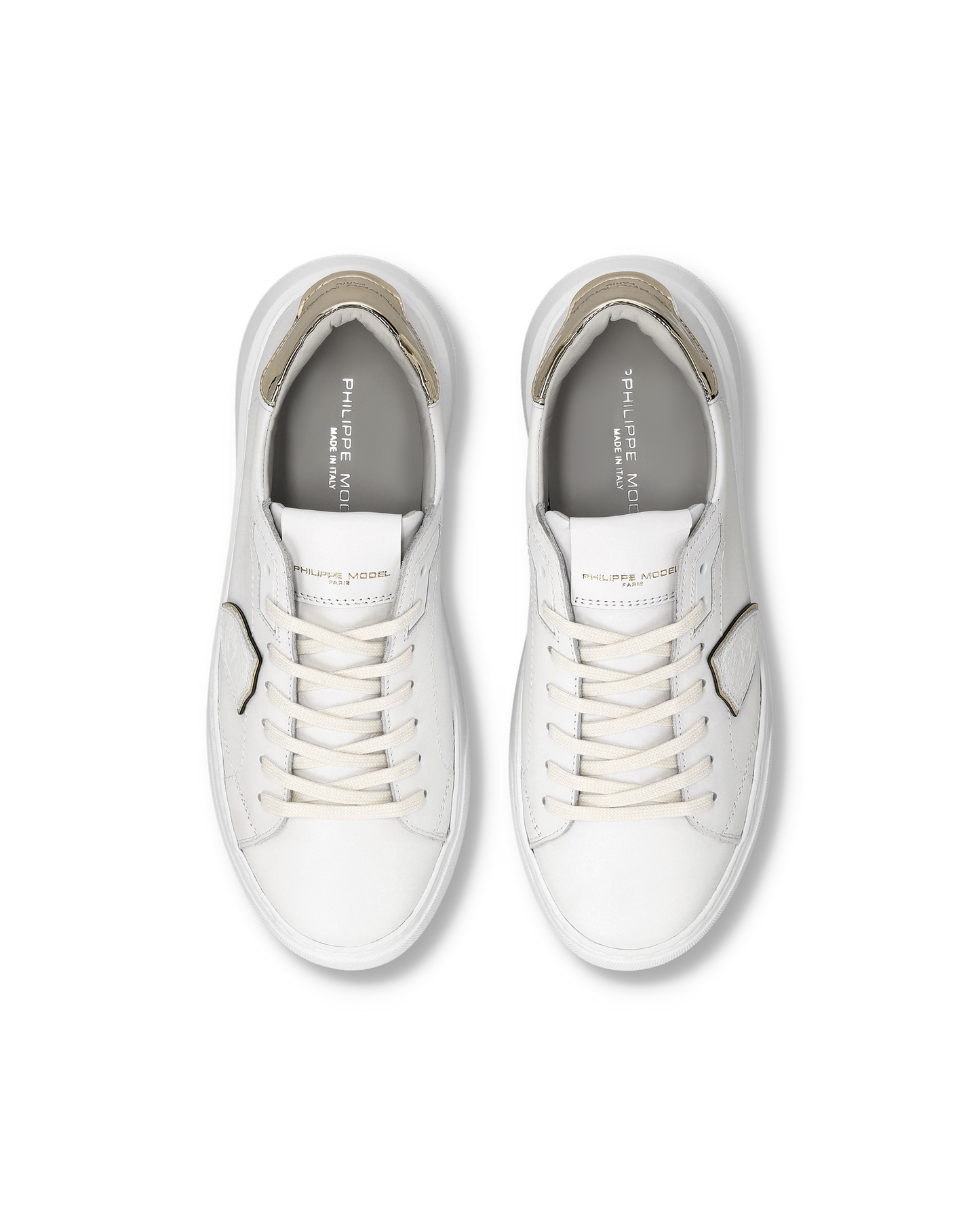 Sneakers Temple Women, White Gold