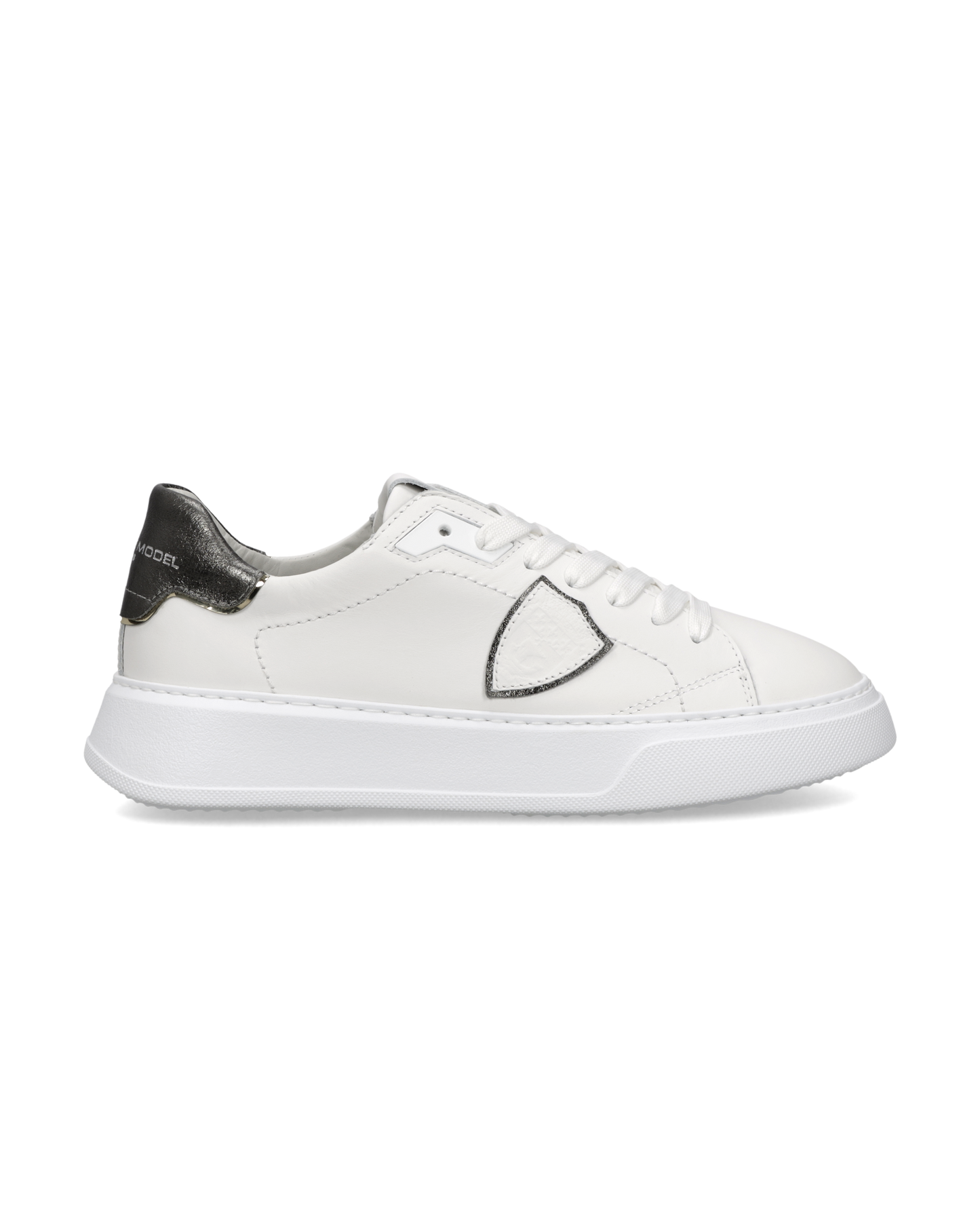Sneakers Temple Donna, Bianco Grigio Antracite