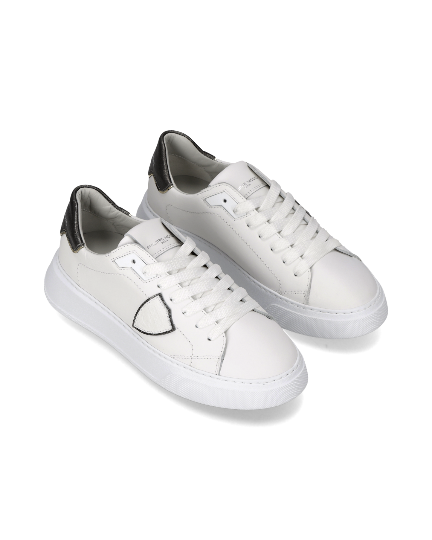 Sneakers Temple Donna, Bianco Grigio Antracite