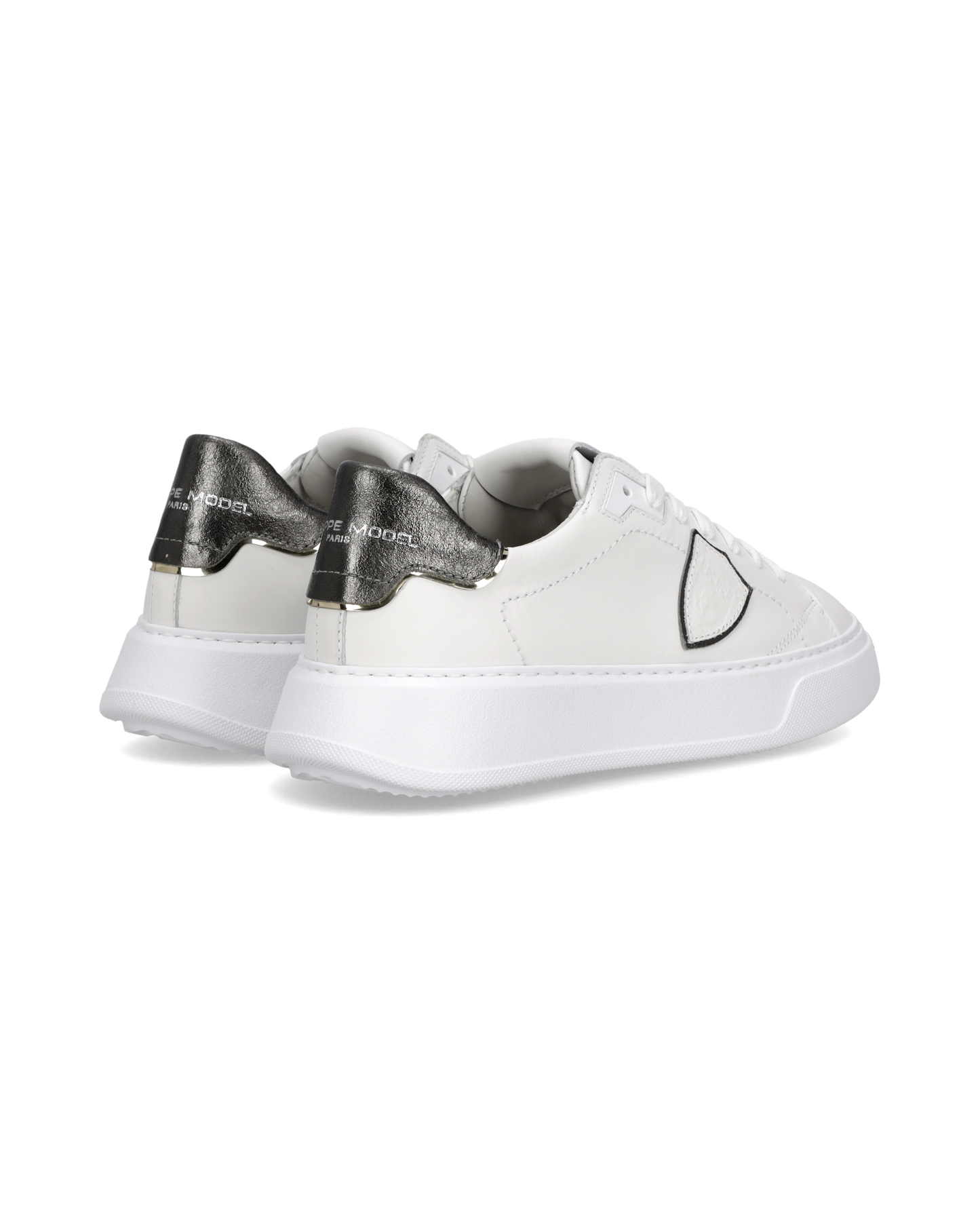 Sneakers Temple Donna, Bianco Grigio Antracite