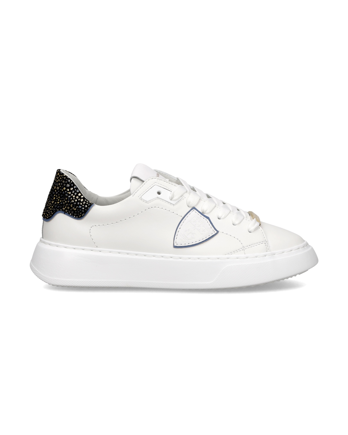 Sneakers Temple Donna, Bianco Nero