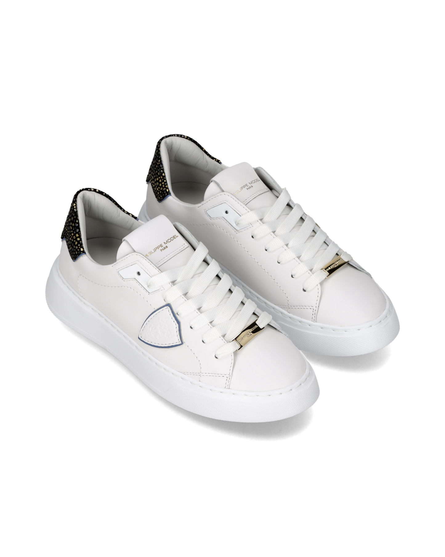 Sneakers Temple Donna, Bianco Nero