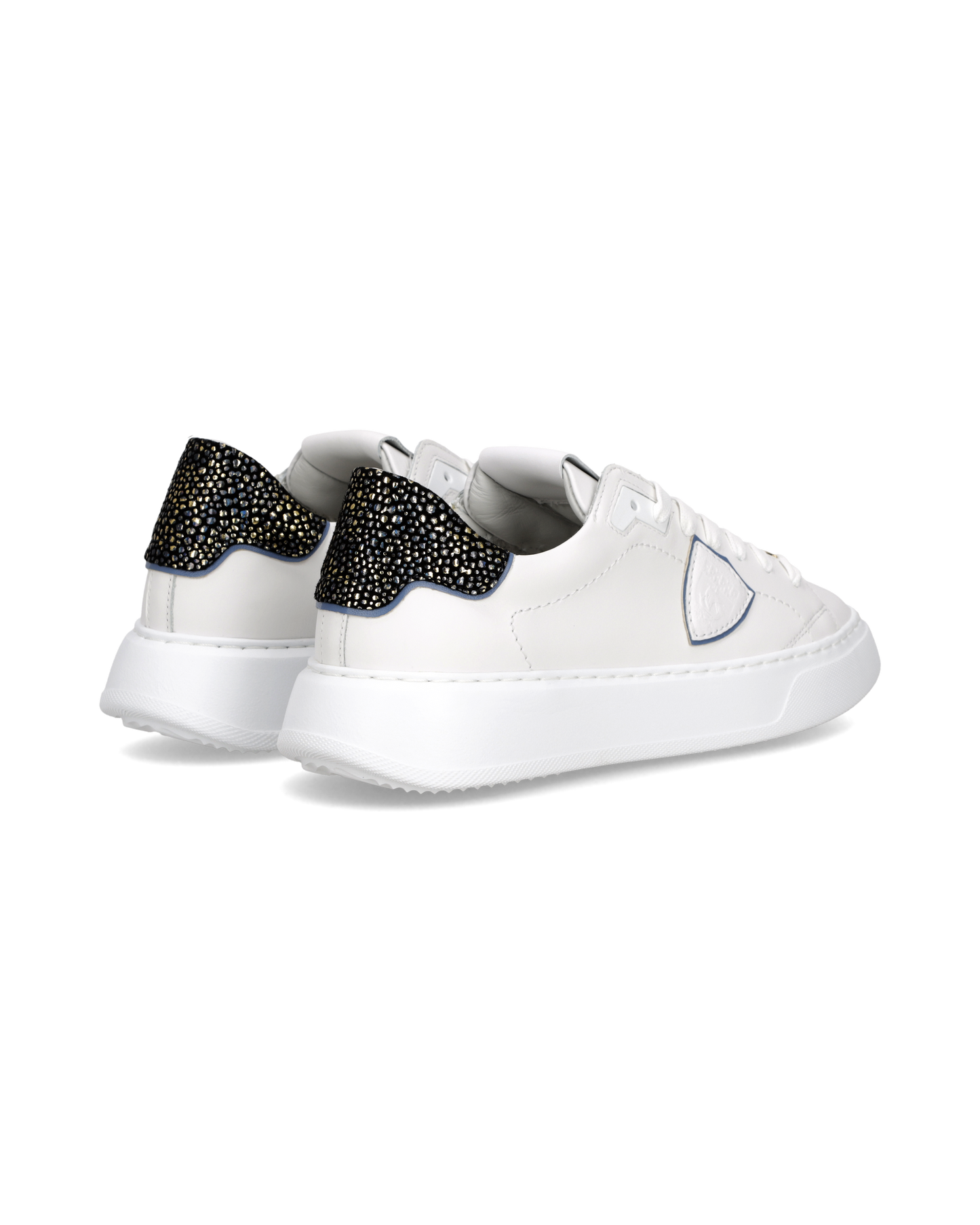 Sneakers Temple Donna, Bianco Nero
