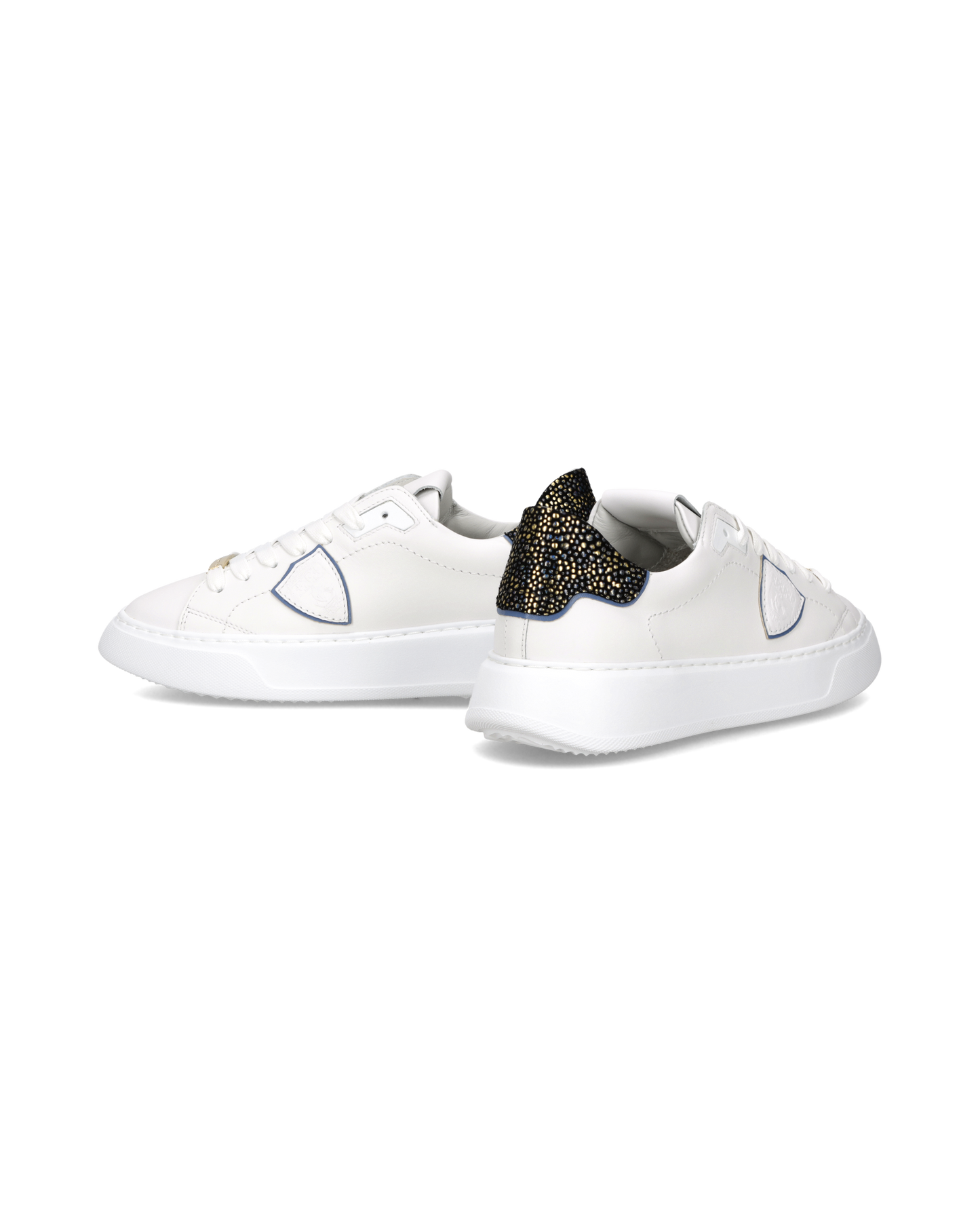 Sneakers Temple Donna, Bianco Nero