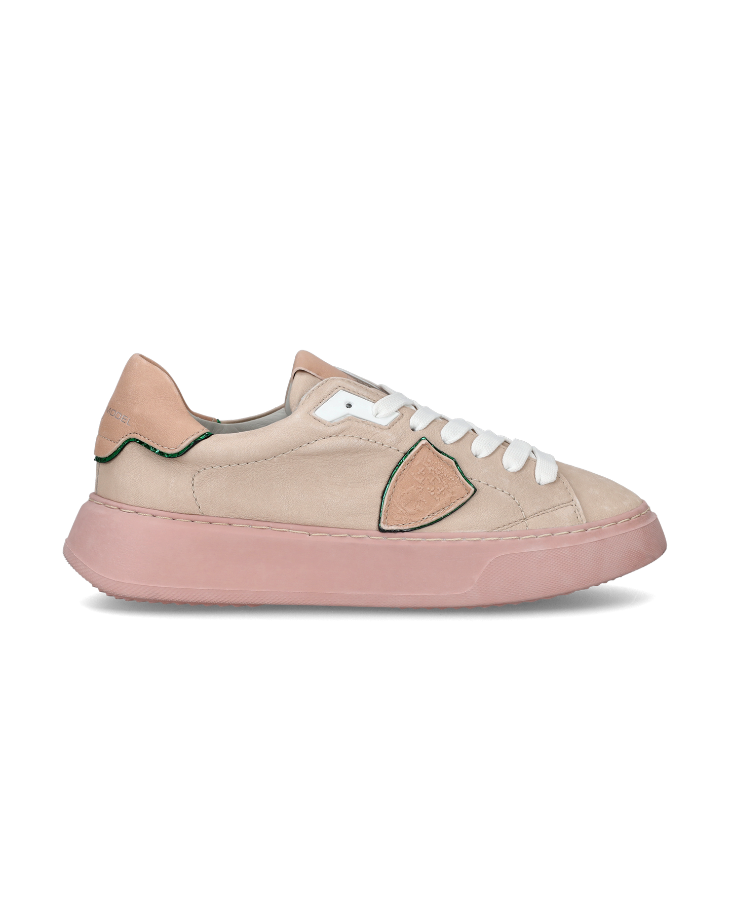 Sneakers Temple da Donna Rosa in Pelle Scamosciata