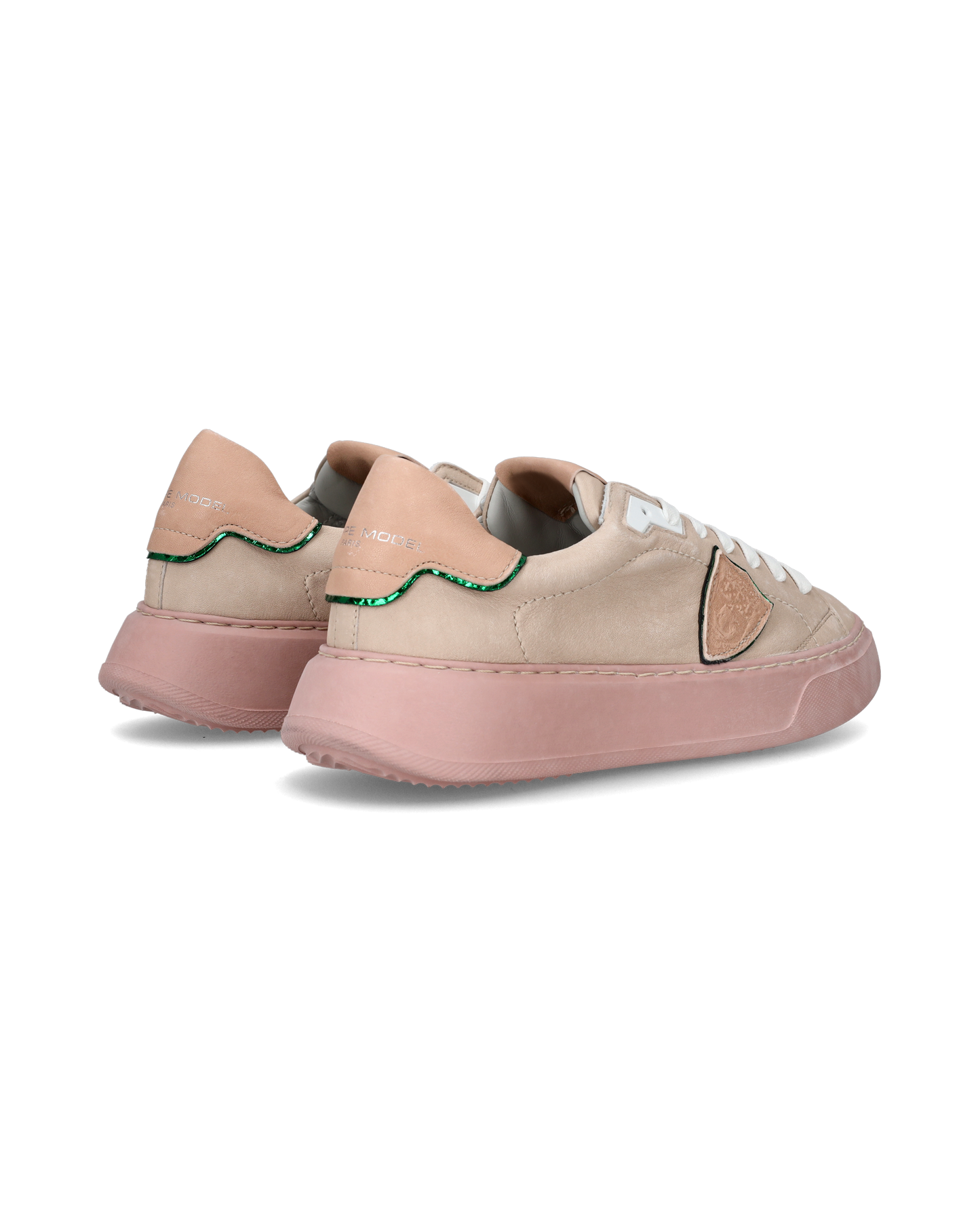 Sneakers Temple da Donna Rosa in Pelle Scamosciata