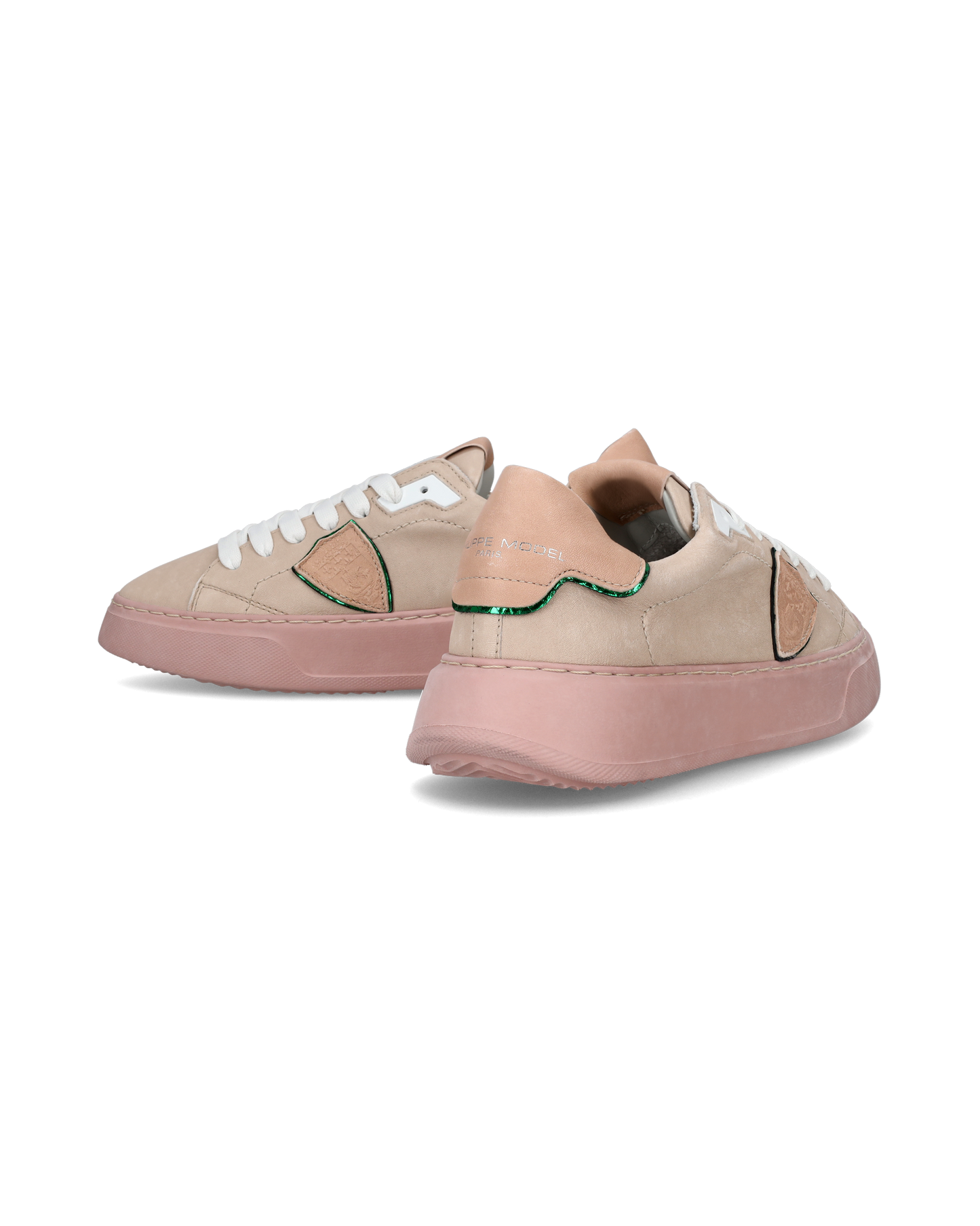 Sneakers Temple da Donna Rosa in Pelle Scamosciata