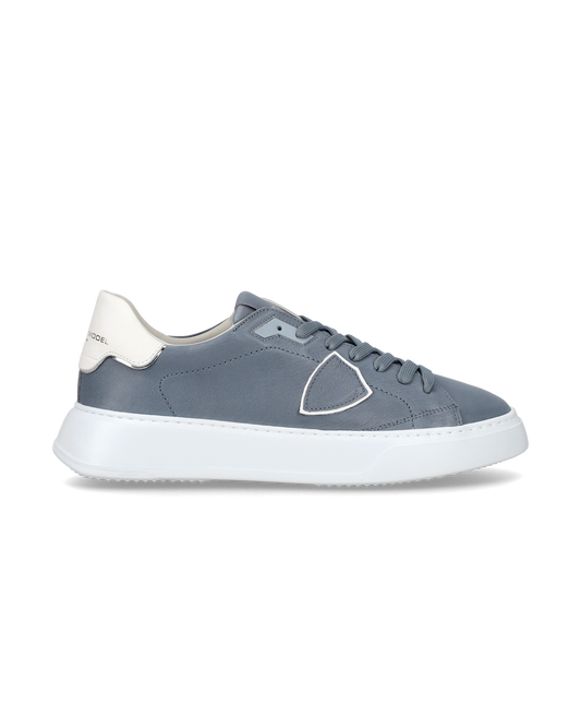 Sneaker casual Temple da uomo in pelle Nabuk - Blu