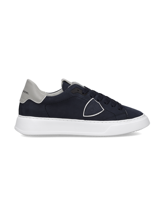 Sneakers Temple Uomo, Bianco, Blu Grigio