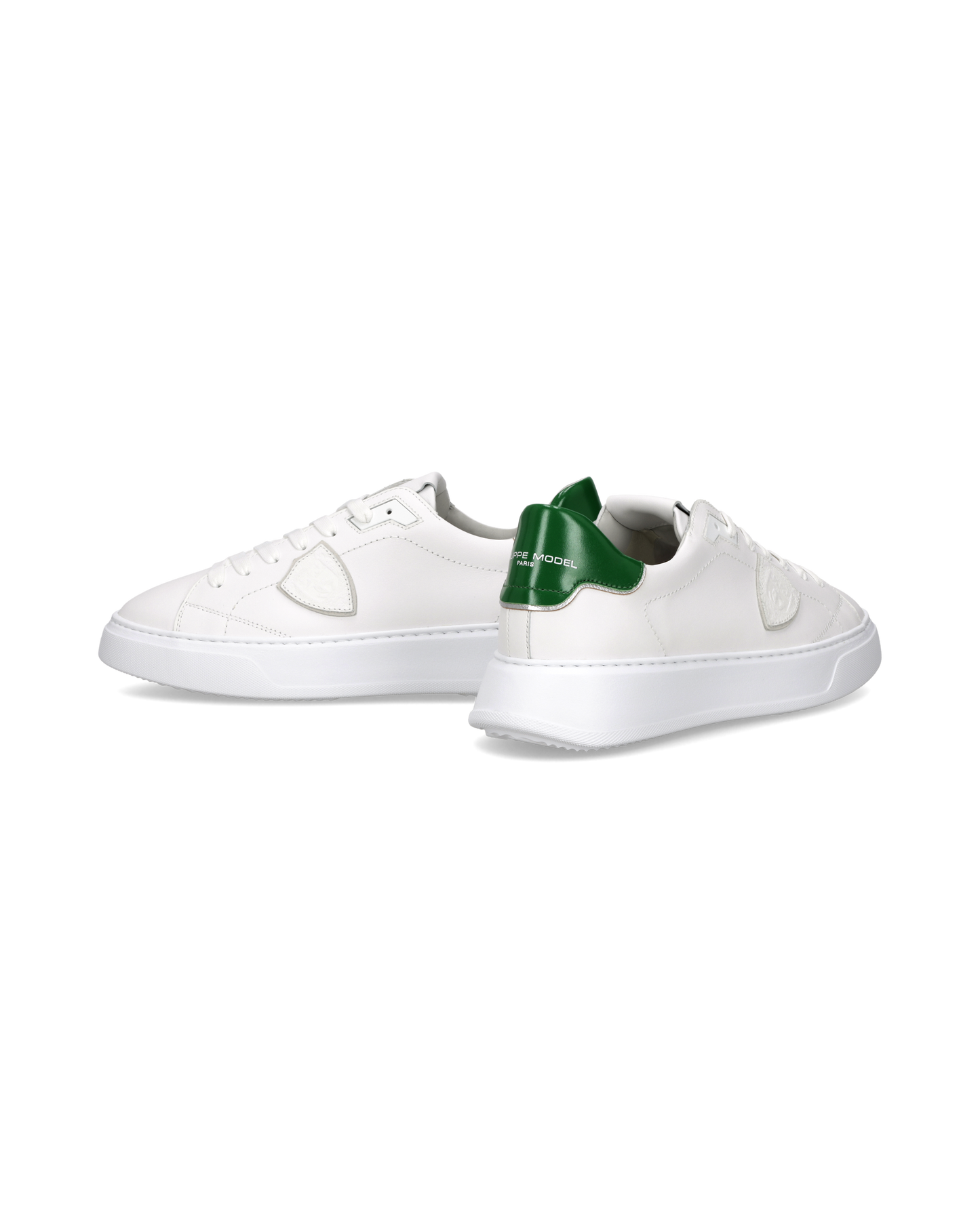 Sneakers Temple Men, White Bottle Green