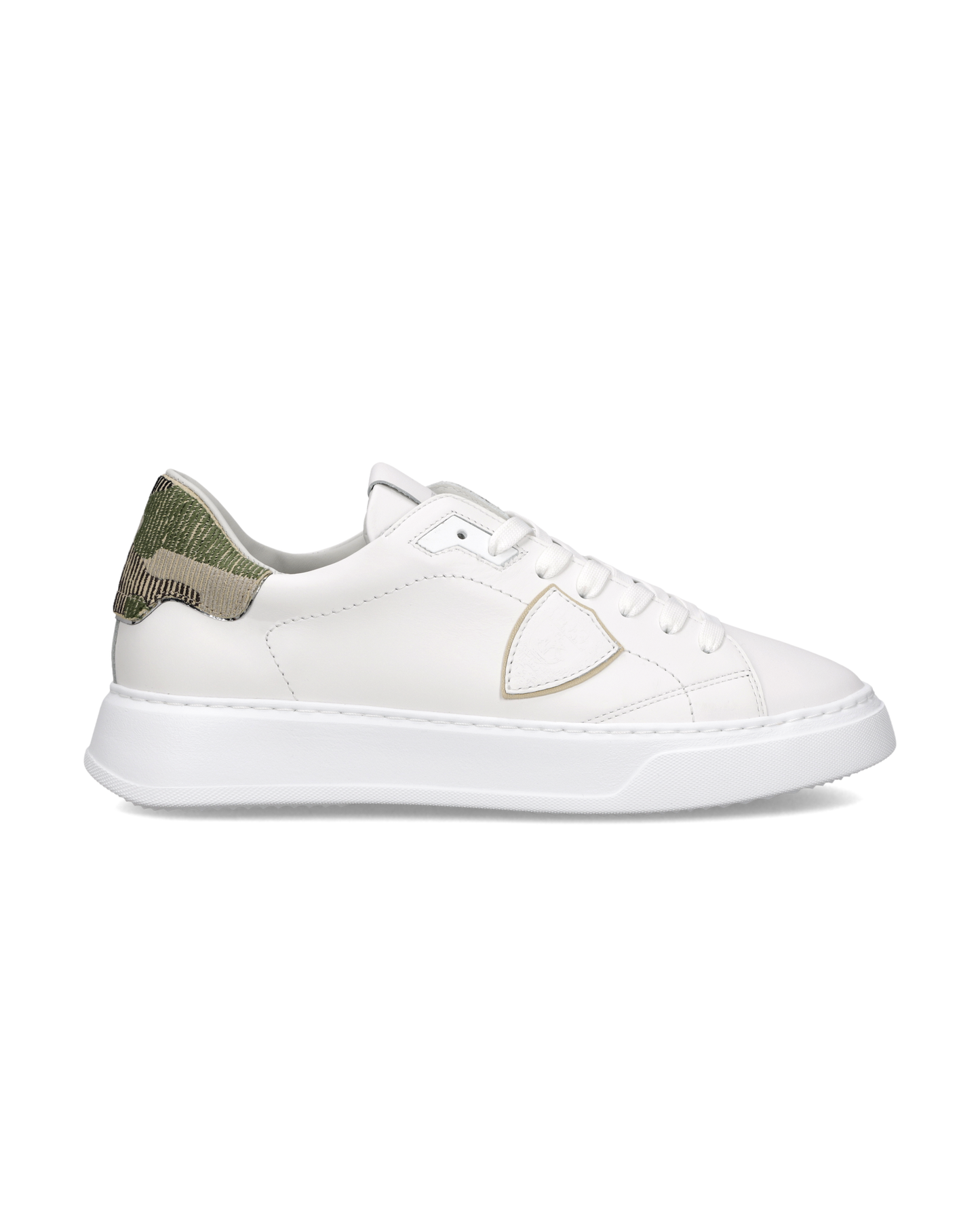 Sneakers Temple Uomo, Bianco Verde
