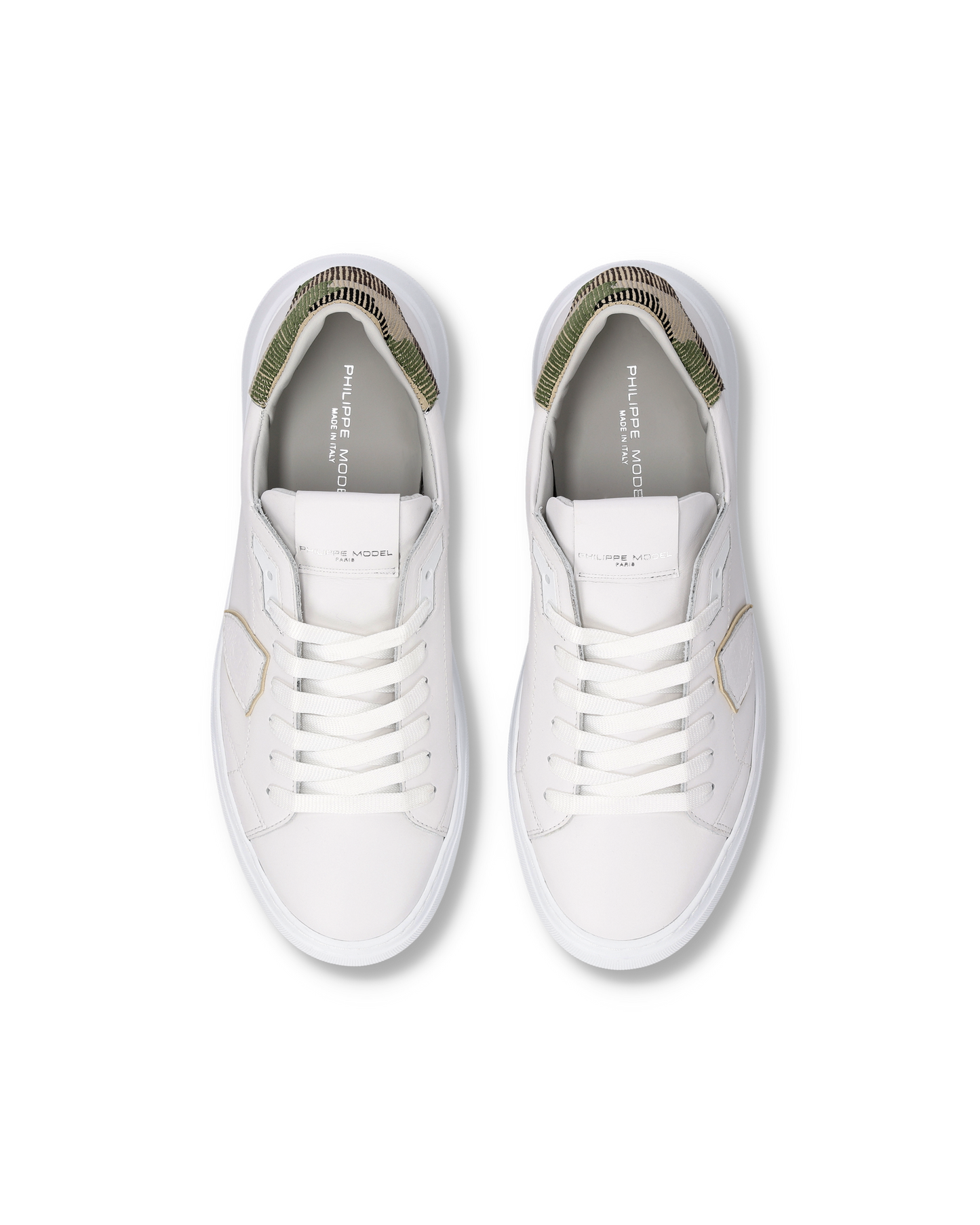 Sneakers Temple Uomo, Bianco Verde