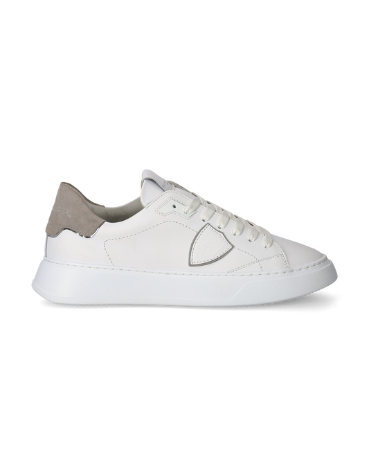 Sneakers Temple Tennis Men, White Grey