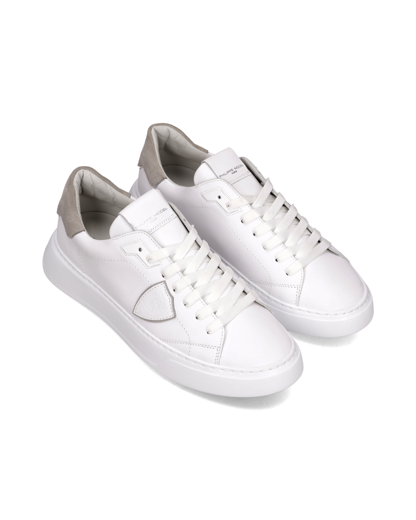 Sneakers Temple Uomo, Bianco Grigio