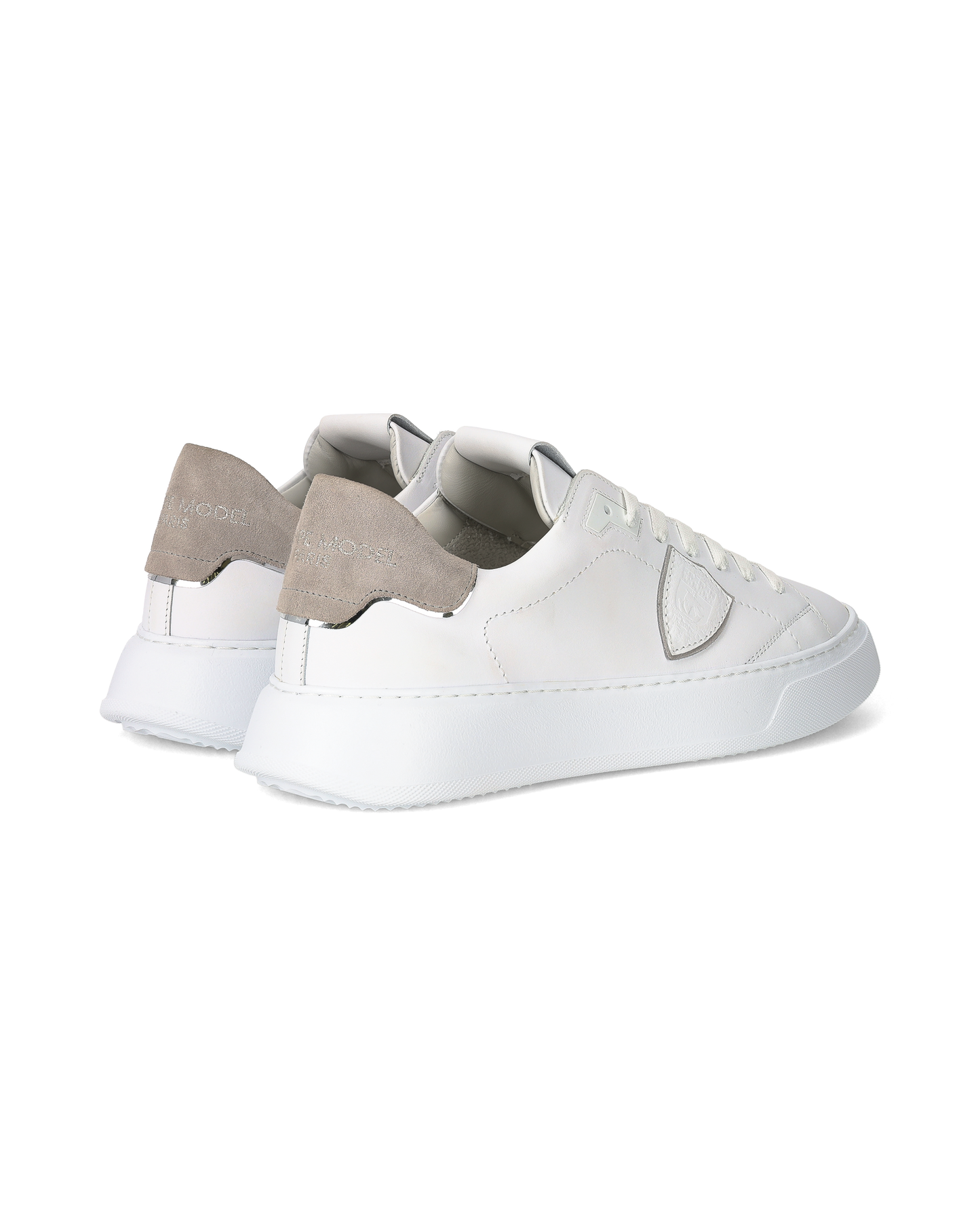 Sneakers Temple Tennis Men, White Grey