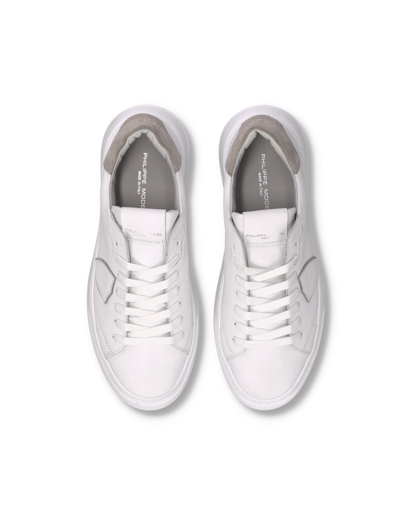 Sneakers Temple Uomo, Bianco Grigio